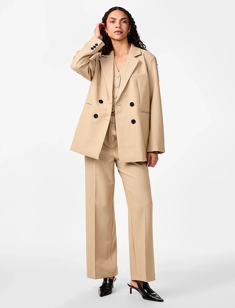 YAS - YASLIKKA LS OVERSIZED BLAZER S. - dobbeltradede blazere - nomad - 4