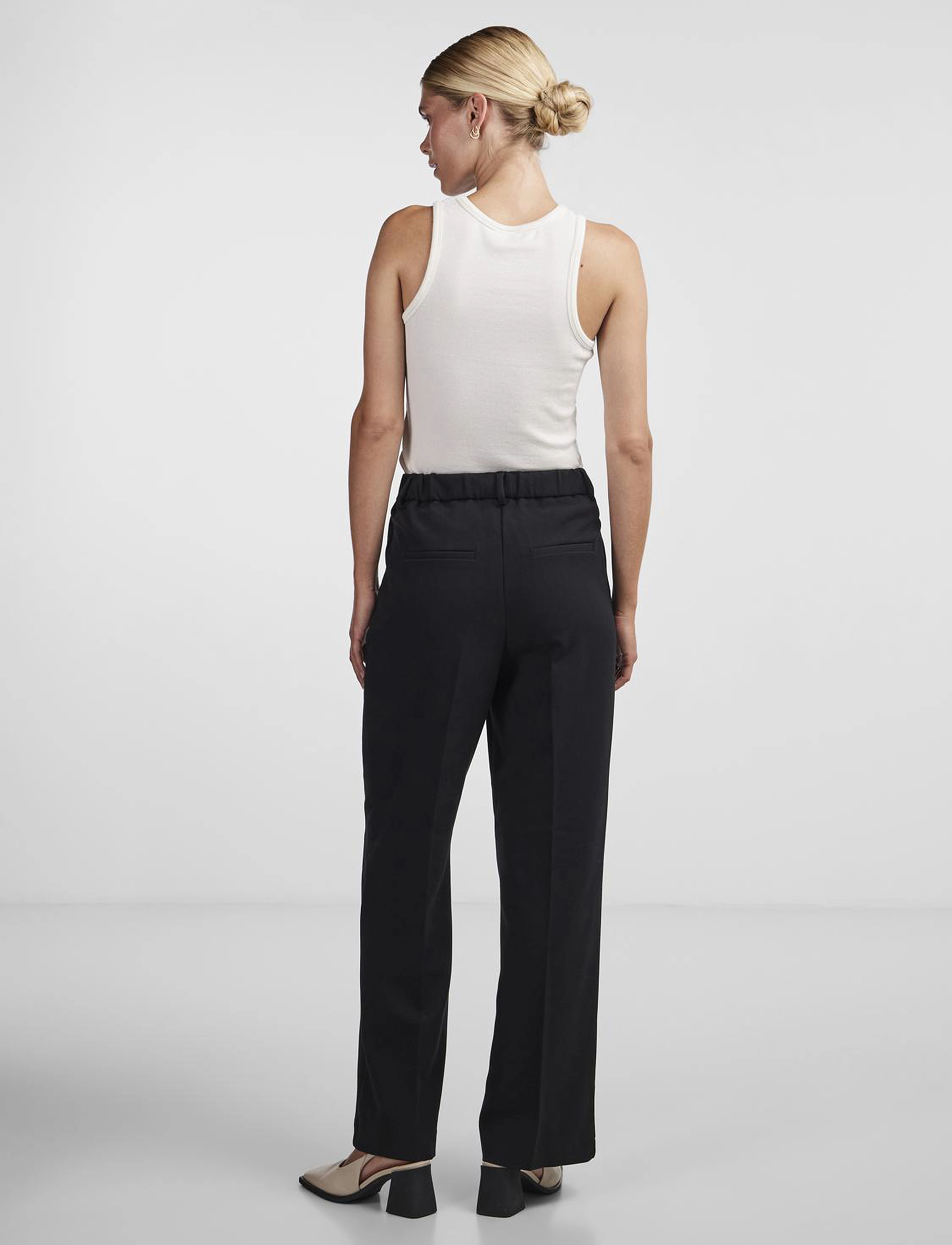 YAS - YASLIKKA HW WIDE PANTS S. NOOS - black - 3