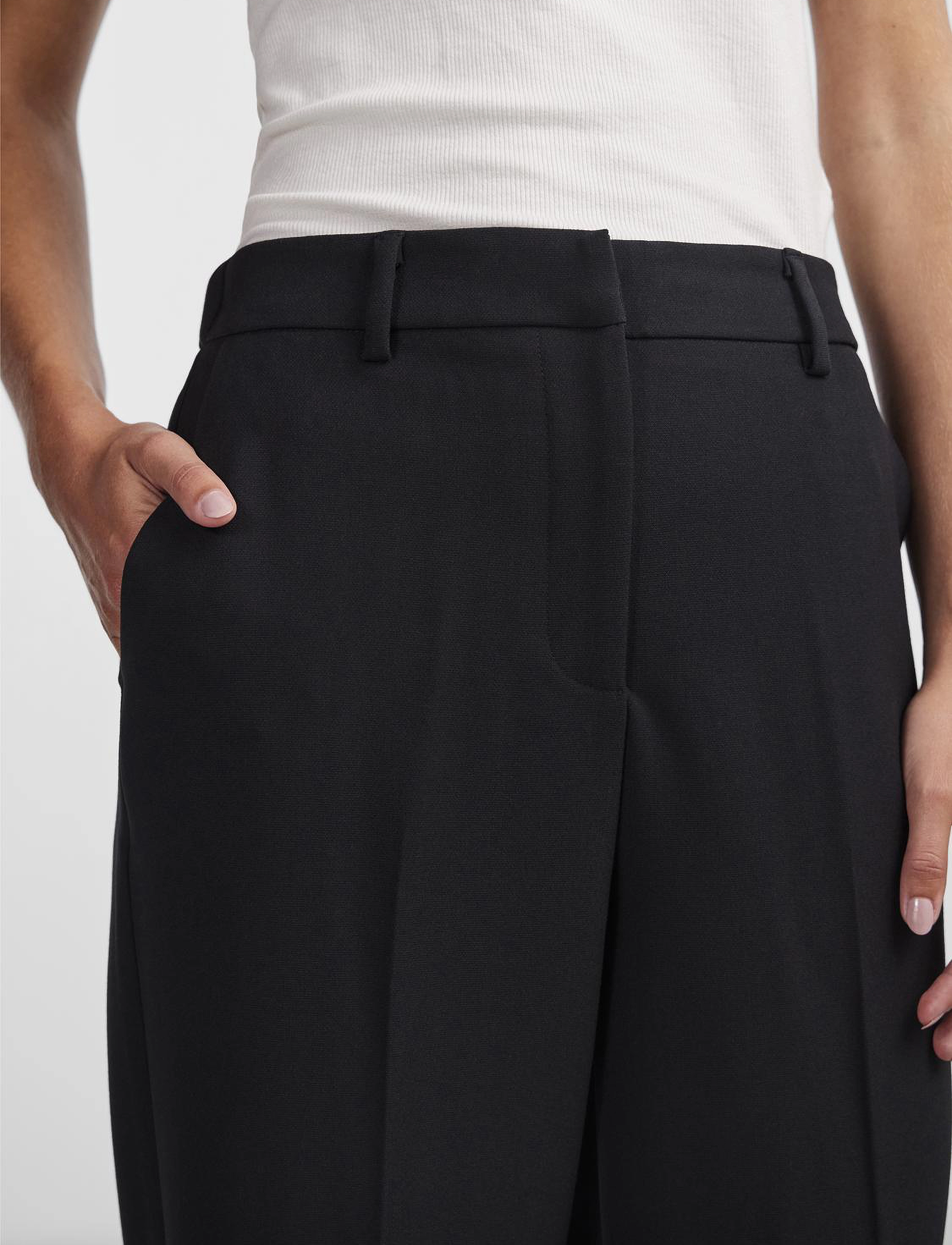 YAS - YASLIKKA HW WIDE PANTS S. NOOS - black - 5