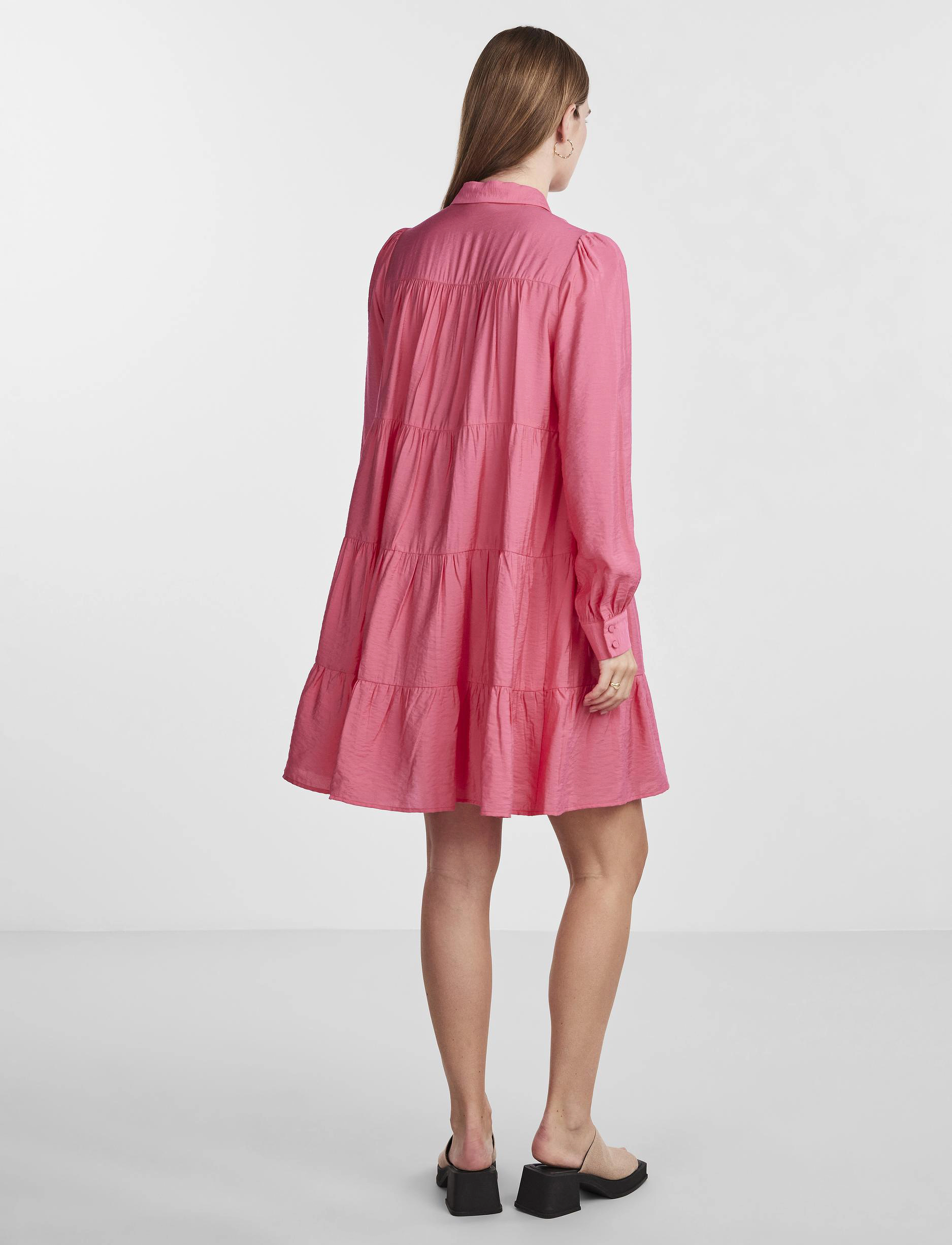 YAS - YASPALA LS SHIRT DRESS S. NOOS - marškinių tipo suknelės - raspberry sorbet - 3