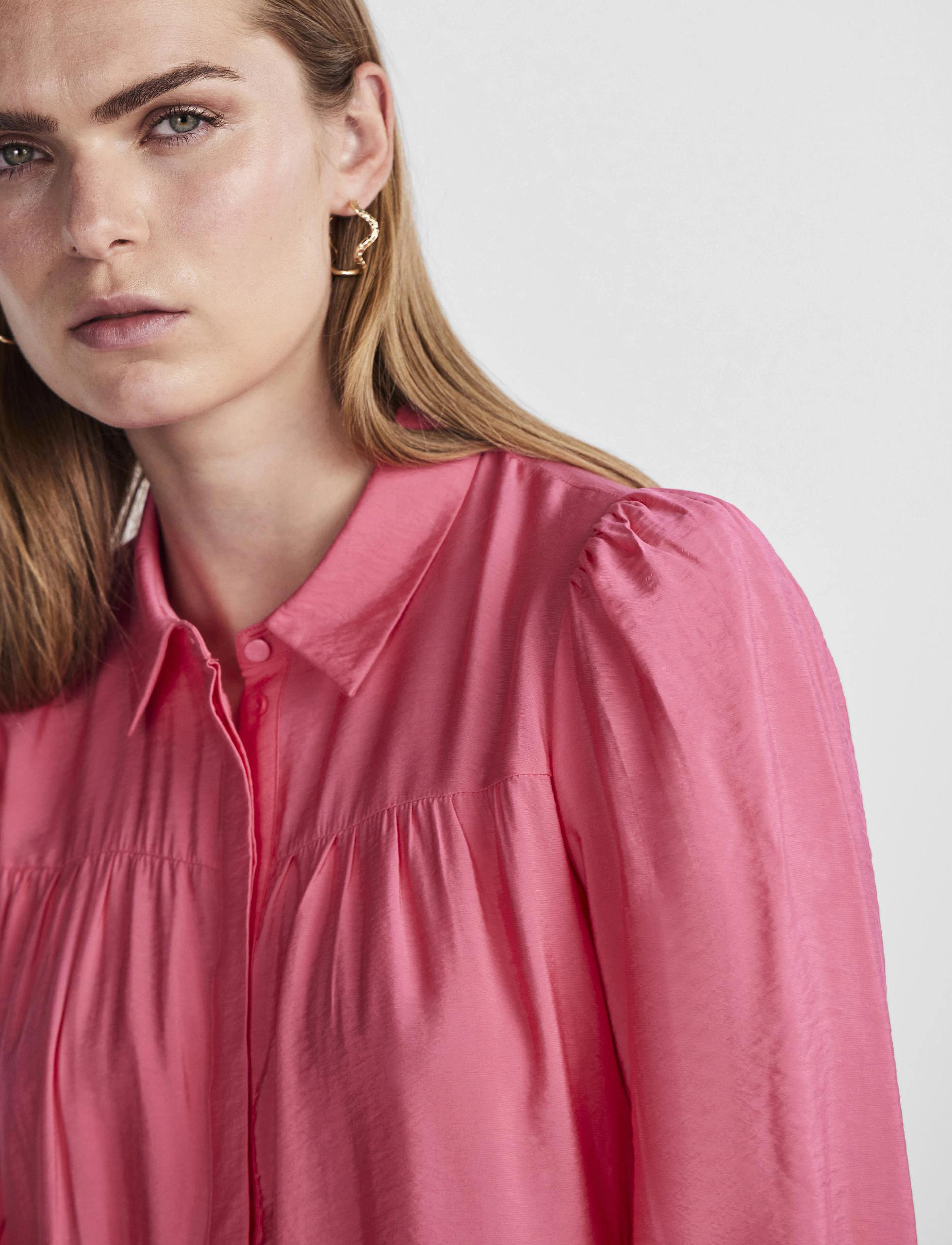 YAS - YASPALA LS SHIRT DRESS S. NOOS - marškinių tipo suknelės - raspberry sorbet - 5