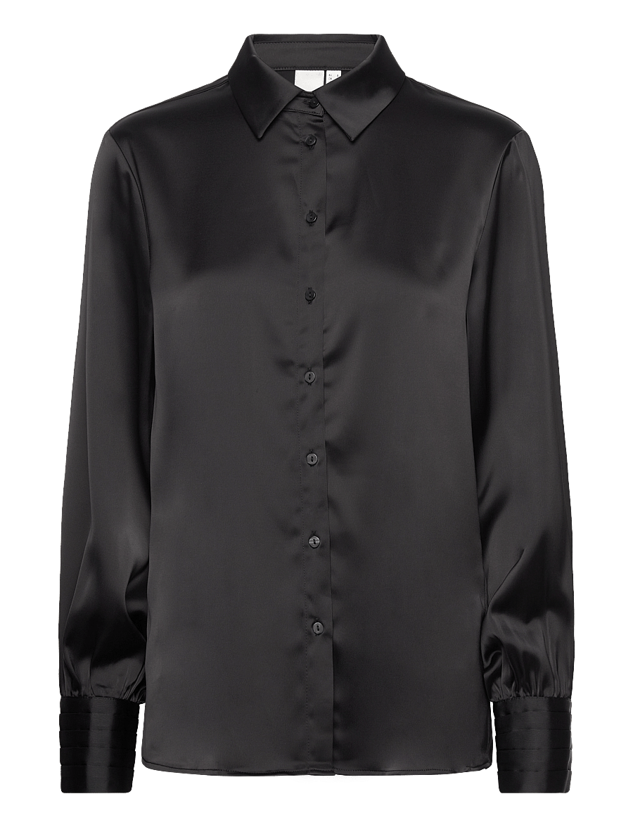 YAS - YASPELLA LS SHIRT S. NOOS - långärmade skjortor - black - 1