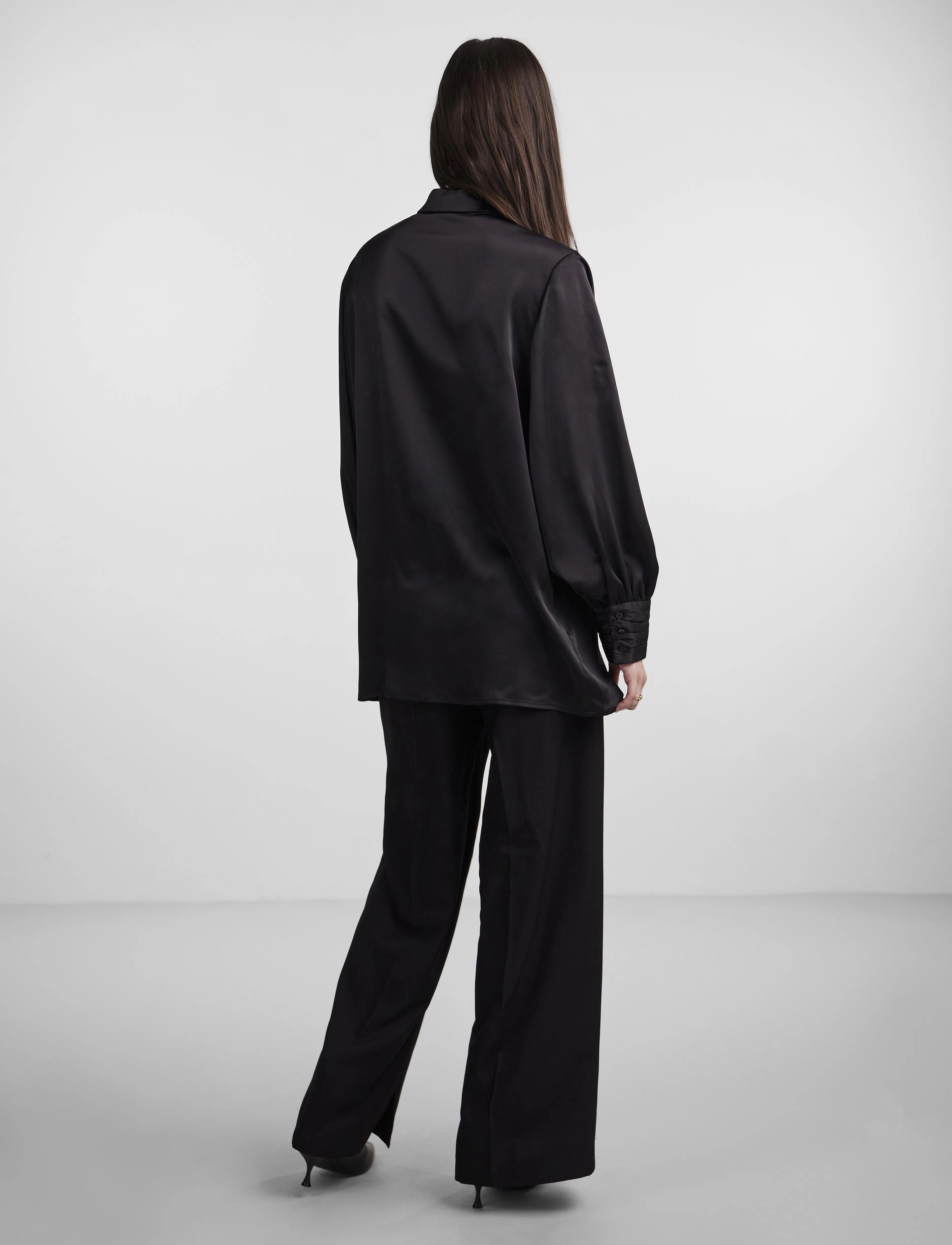 YAS - YASPELLA LS SHIRT S. NOOS - långärmade skjortor - black - 3
