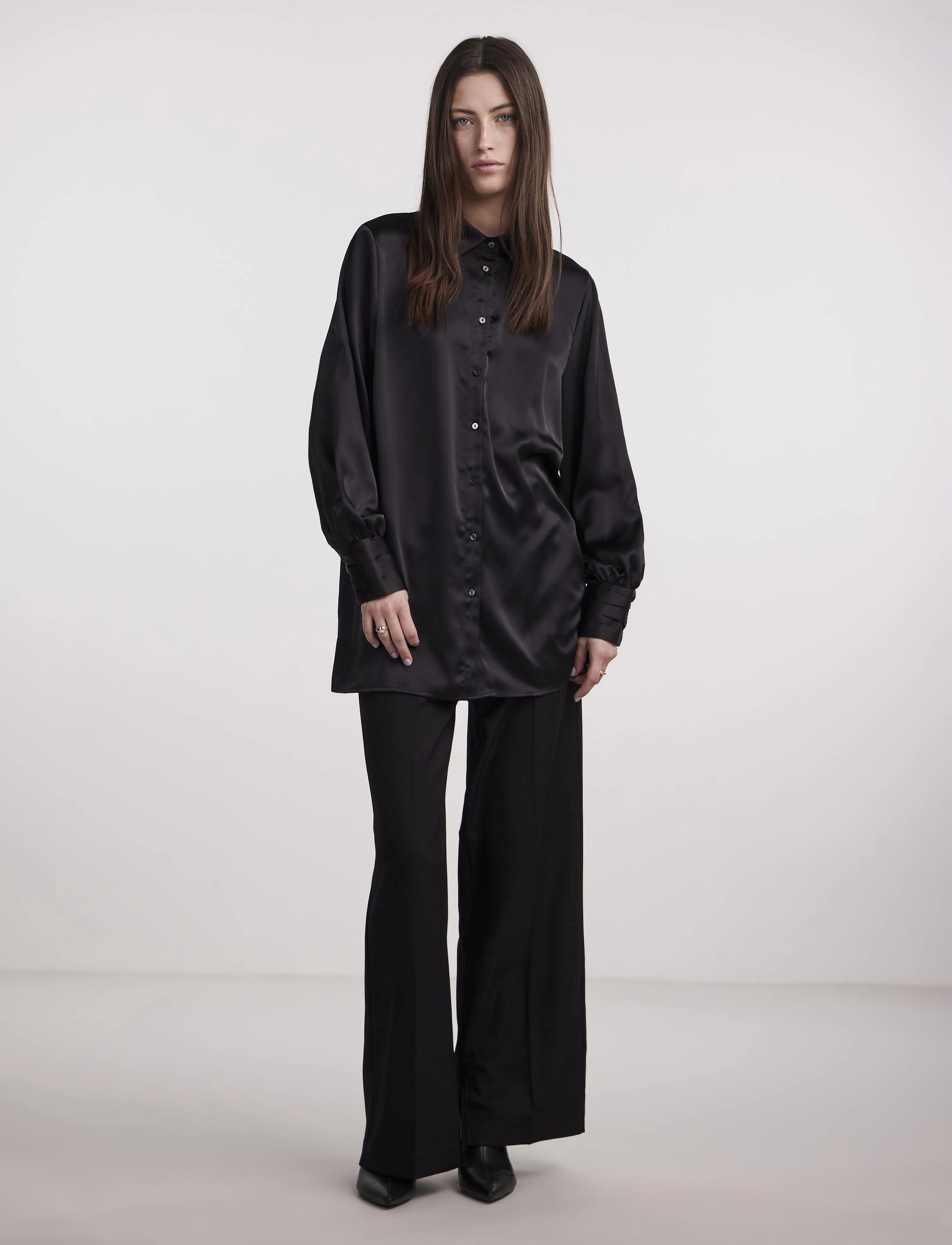 YAS - YASPELLA LS SHIRT S. NOOS - långärmade skjortor - black - 4