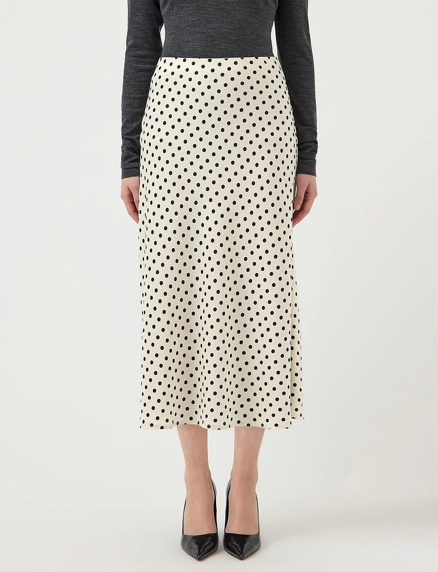 YAS - YASPELLA HW MIDI SKIRT S. NOOS - jupes en satin - birch - 0