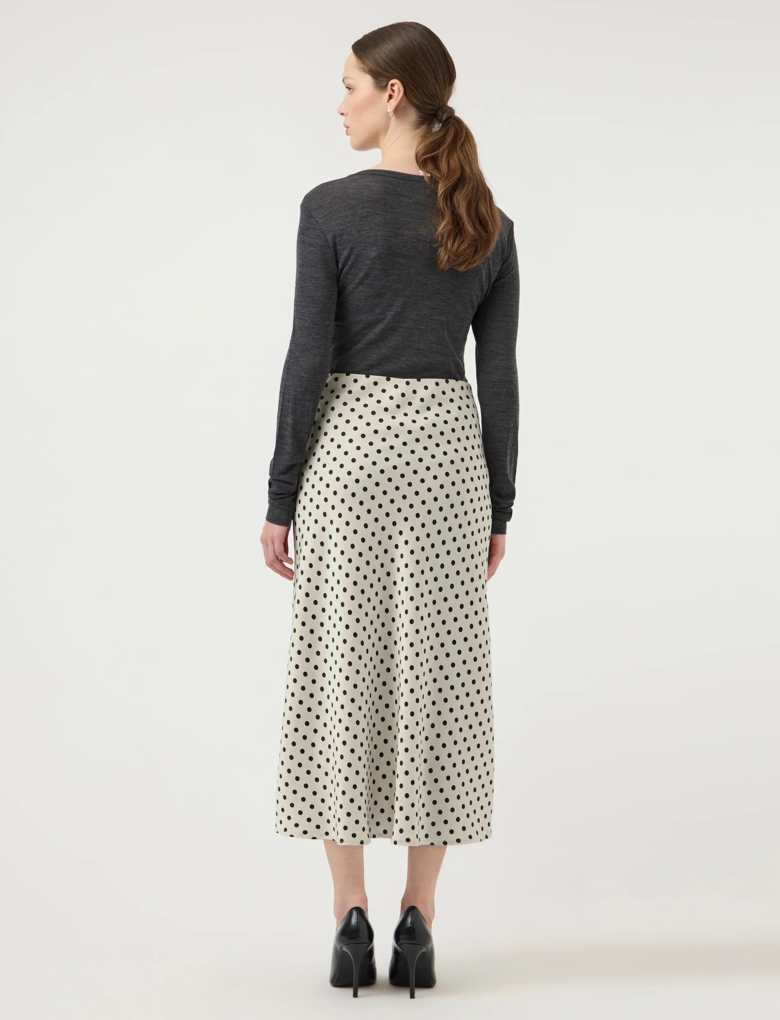 YAS - YASPELLA HW MIDI SKIRT S. NOOS - jupes en satin - birch - 3