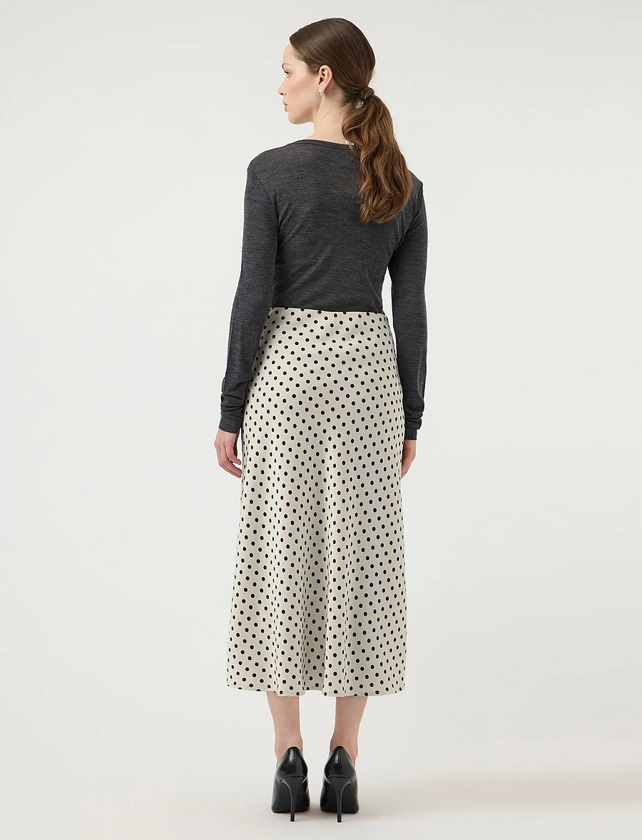 YAS - YASPELLA HW MIDI SKIRT S. NOOS - jupes en satin - birch - 3
