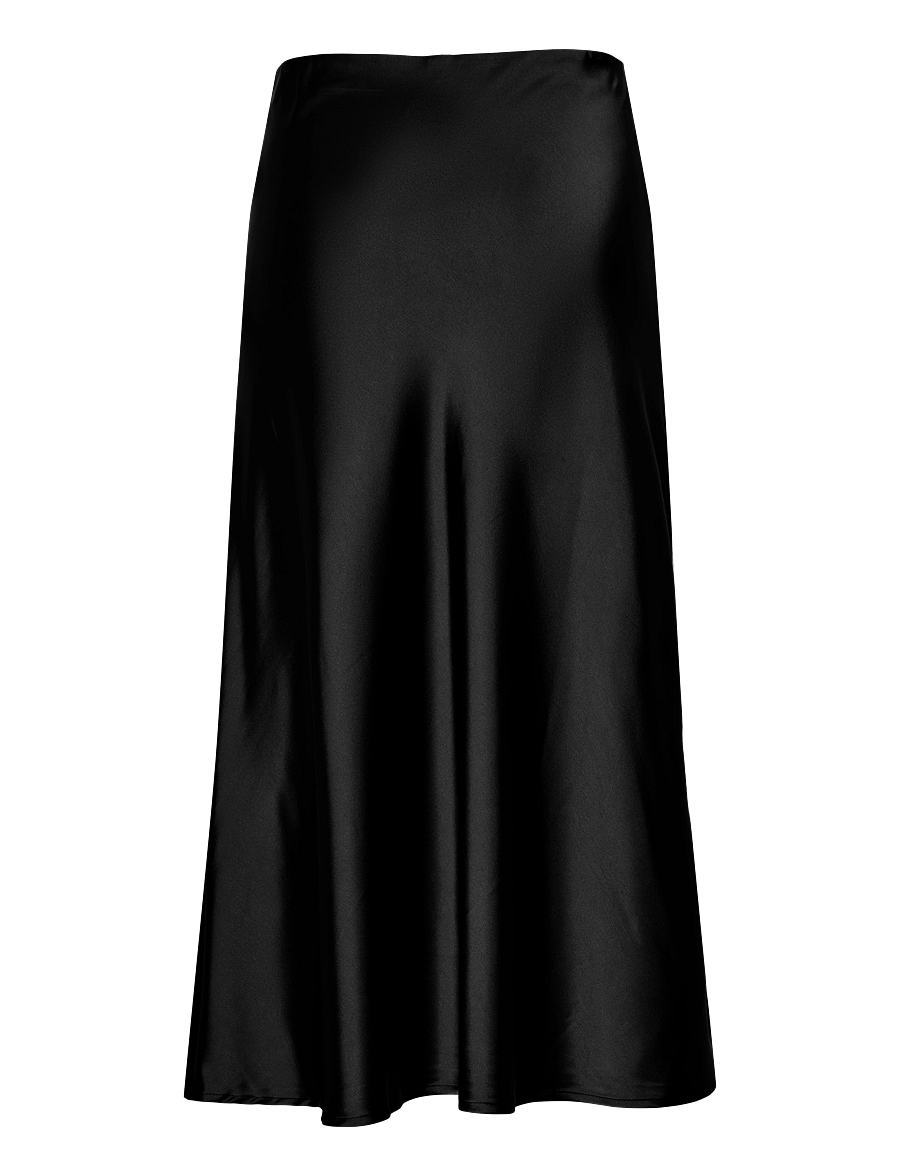 YAS - YASPELLA HW MIDI SKIRT S. NOOS - satinröcke - black - 2