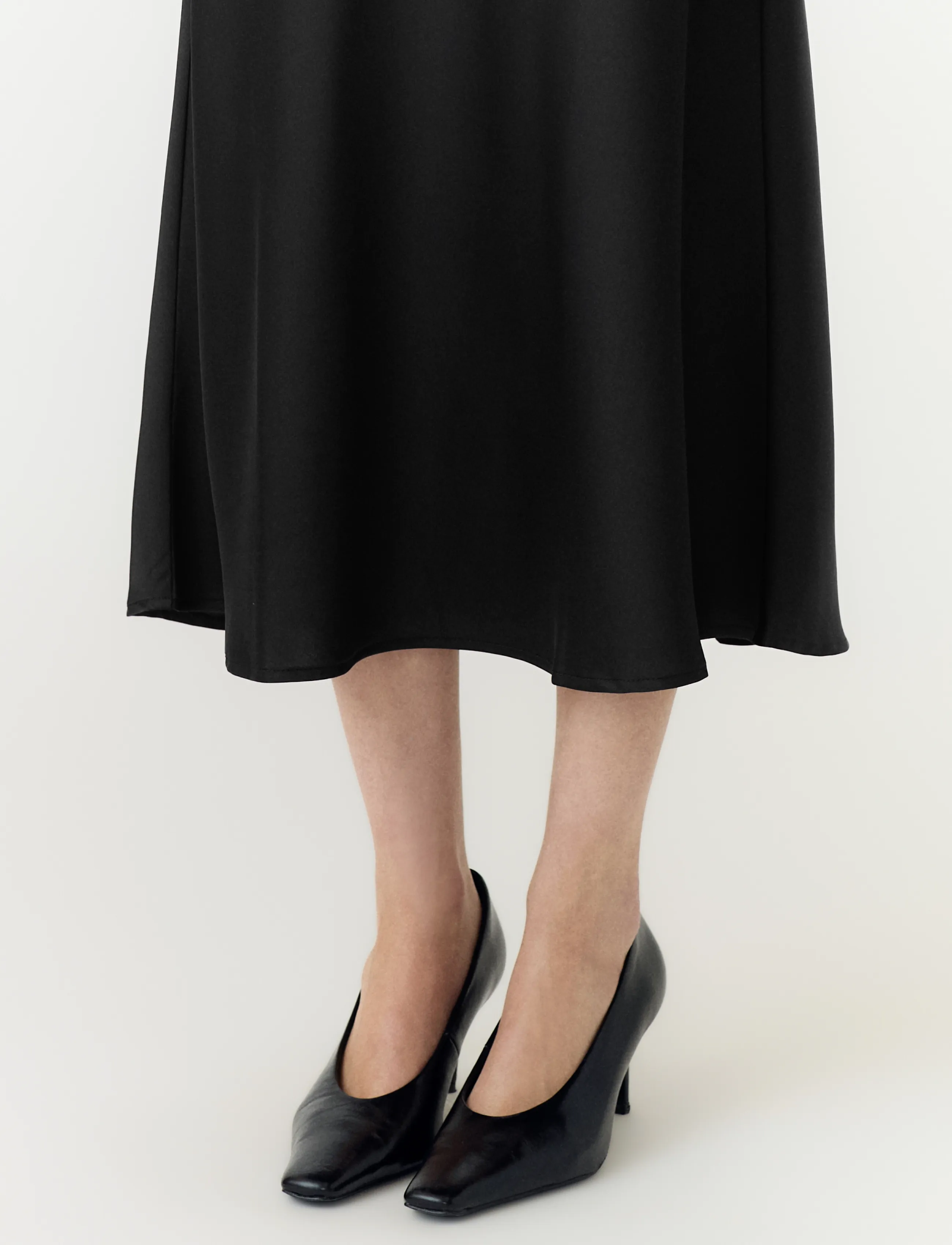 YAS - YASPELLA HW MIDI SKIRT S. NOOS - satinröcke - black - 5
