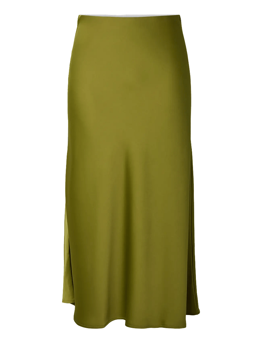 YAS - YASPELLA HW MIDI SKIRT S. NOOS - satinnederdele - cardamom seed - 1
