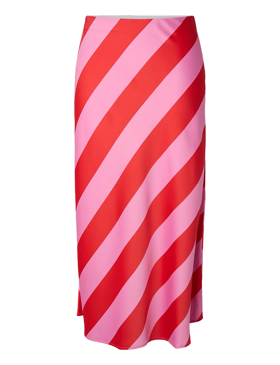 YAS - YASPELLA HW MIDI SKIRT S. NOOS - satínpils - cyclamen - 1