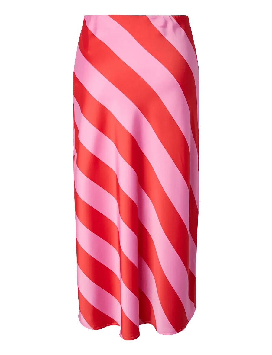 YAS - YASPELLA HW MIDI SKIRT S. NOOS - satínpils - cyclamen - 2