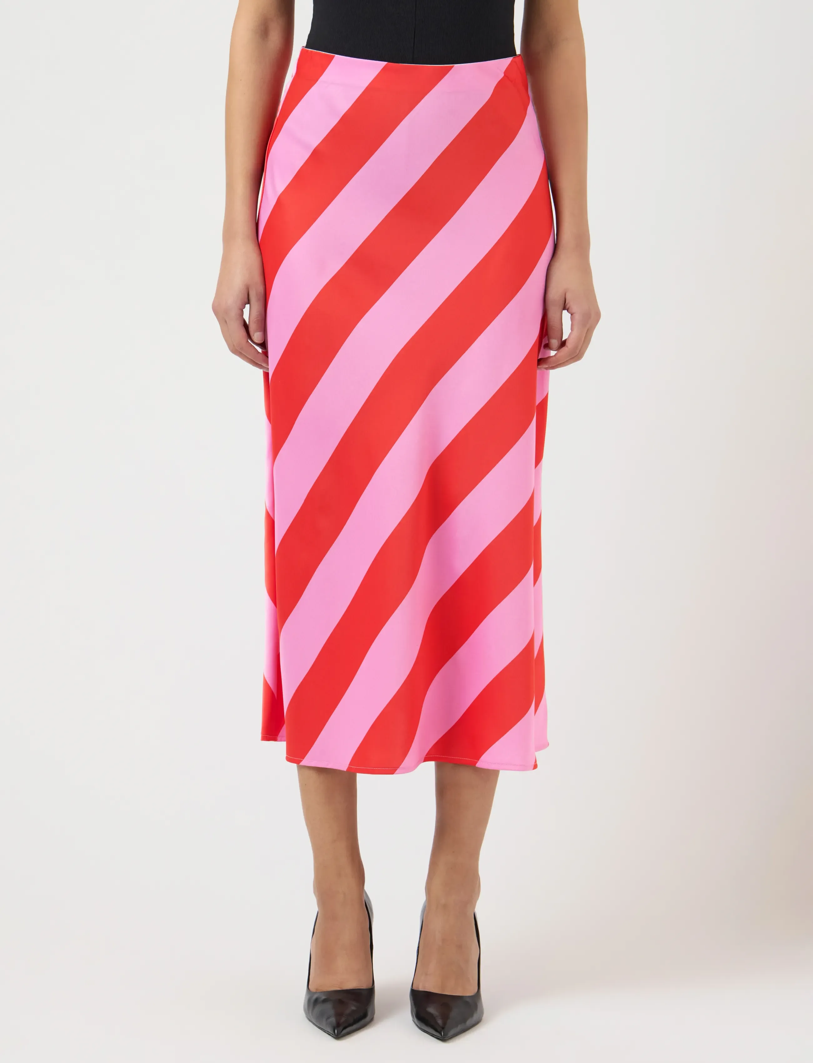 YAS YASPELLA HW MIDI SKIRT S. NOOS - Seelikud - CYCLAMEN / red