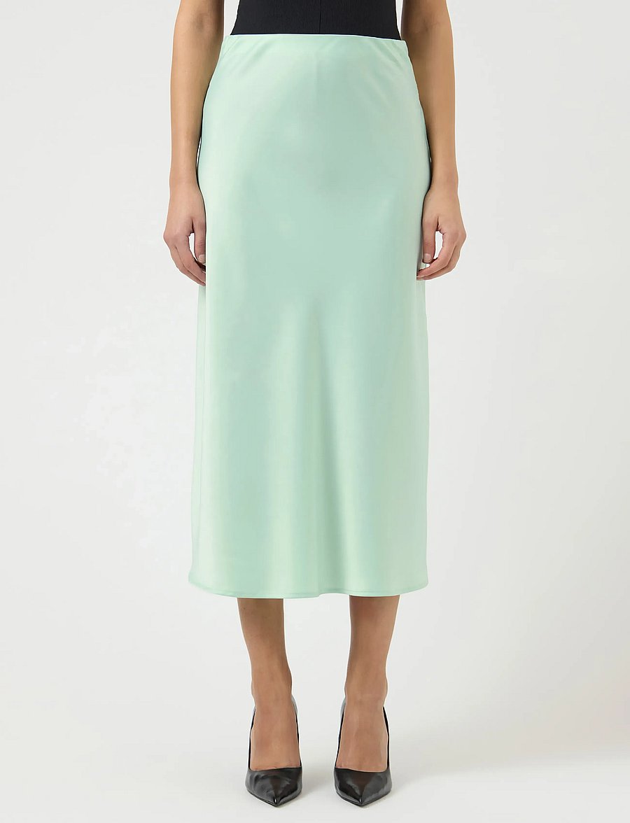 YAS - YASPELLA HW MIDI SKIRT S. NOOS - satinnederdele - lichen - 0