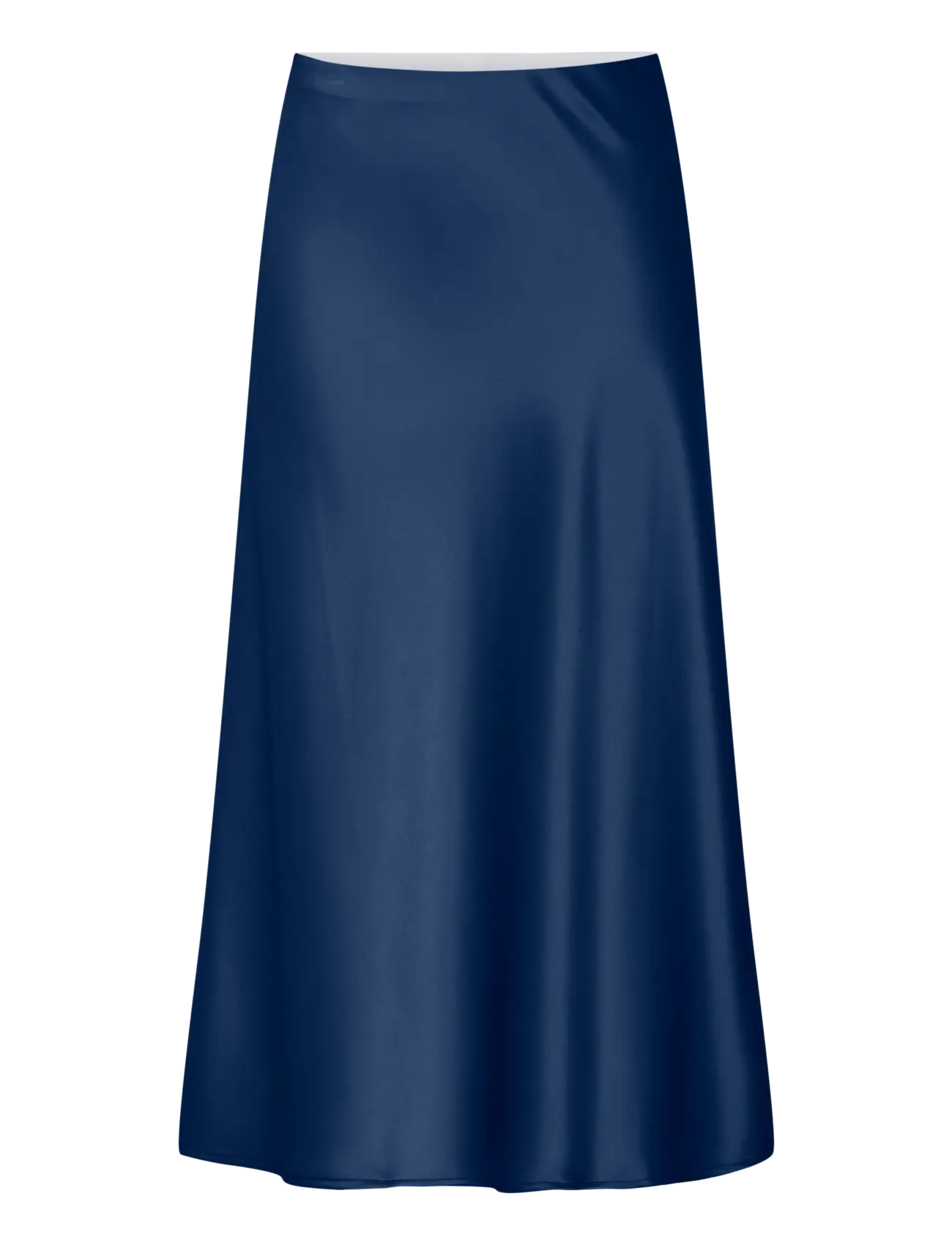 YAS YASPELLA HW MIDI SKIRT S. NOOS - Satinnederdele - NAVY PEONY / navy