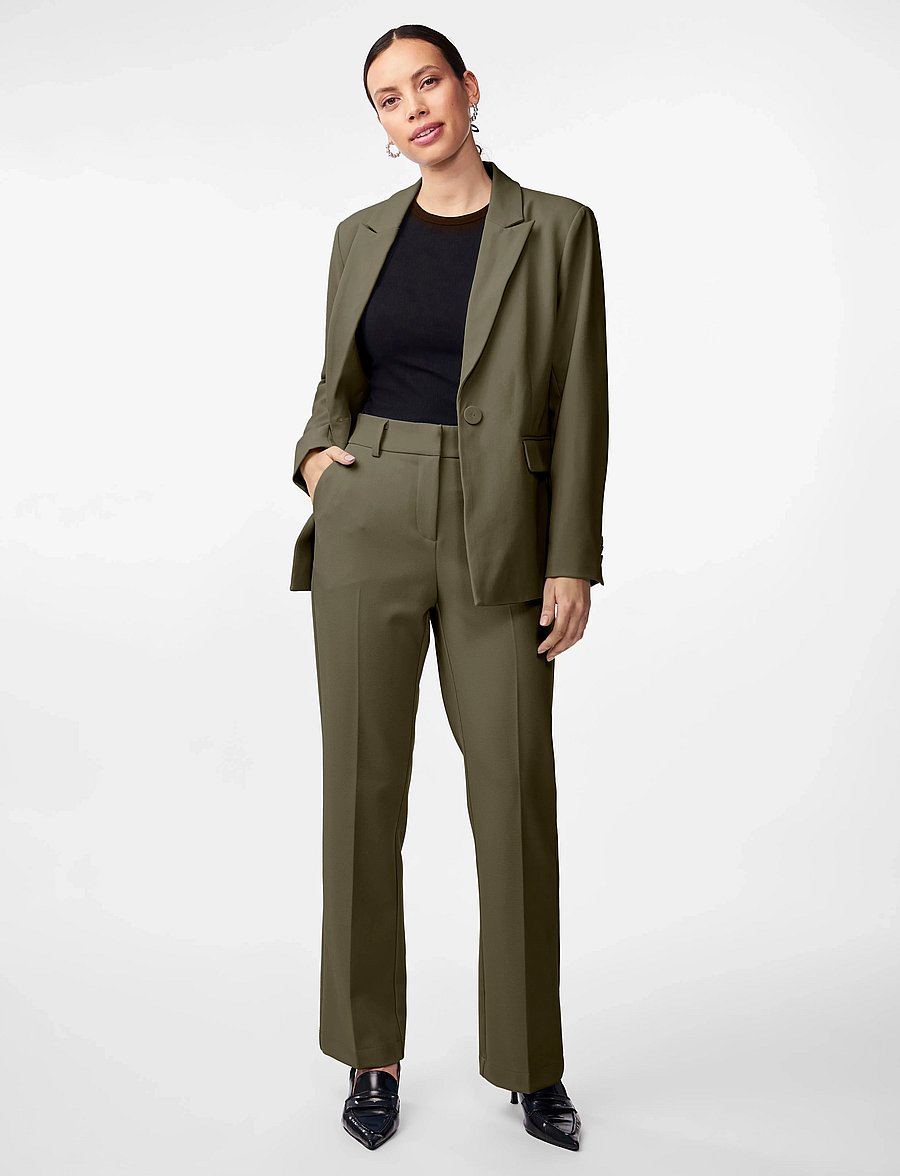 YAS - YASLIKKA HW PANTS S. NOOS - puvunhousut - capers - 4