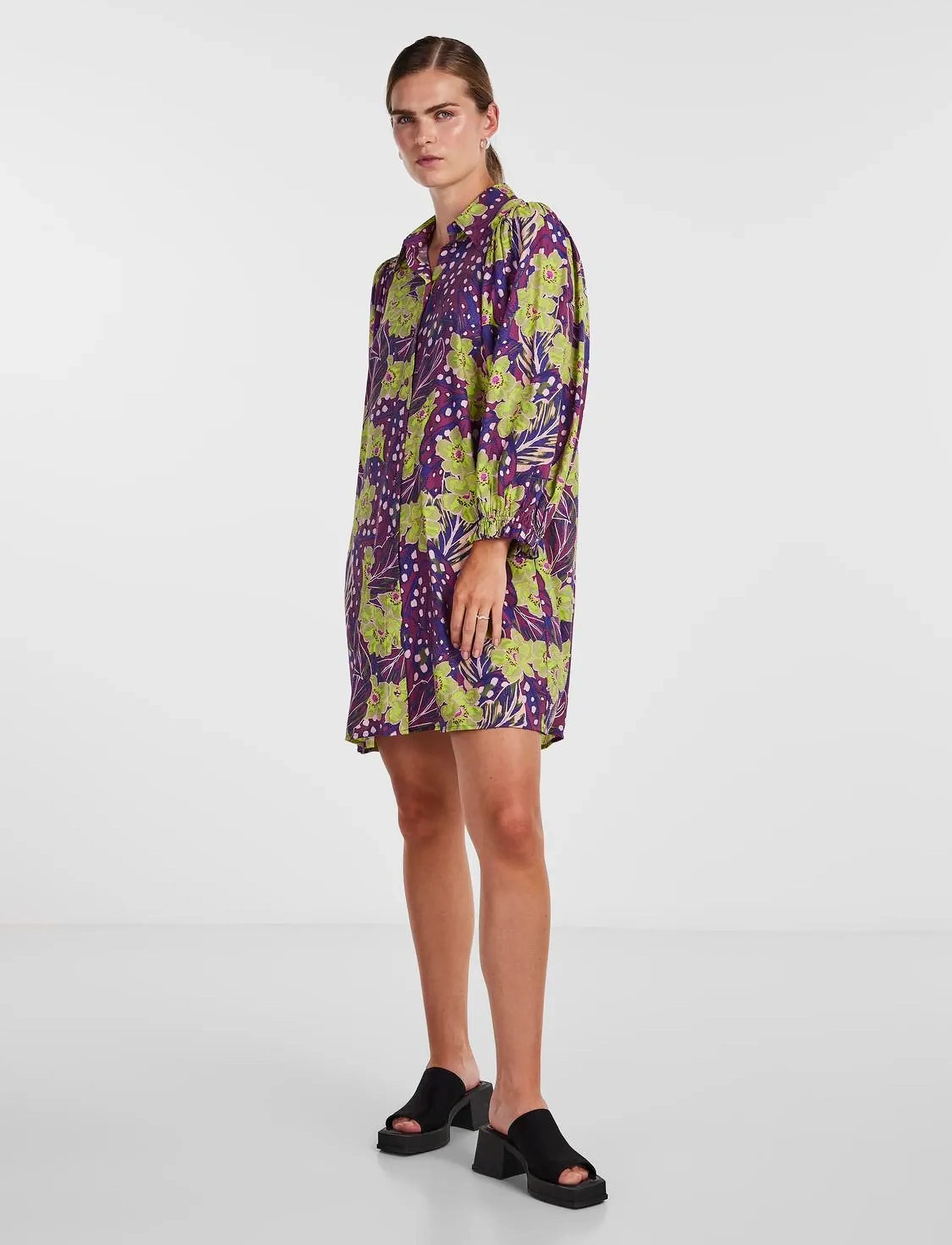 YAS - YASEMILI 7/8 SHIRT DRESS S. - hemdkleider - amaranth - 5