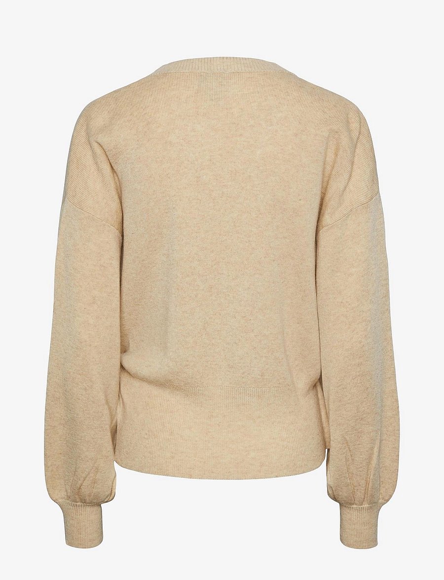 YAS - YASASSI LS WRAP KNIT CARDIGAN S. NOOS - gebreide vesten - birch - 2