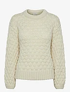 YASBUBBA LS KNIT PULLOVER S. NOOS - BIRCH