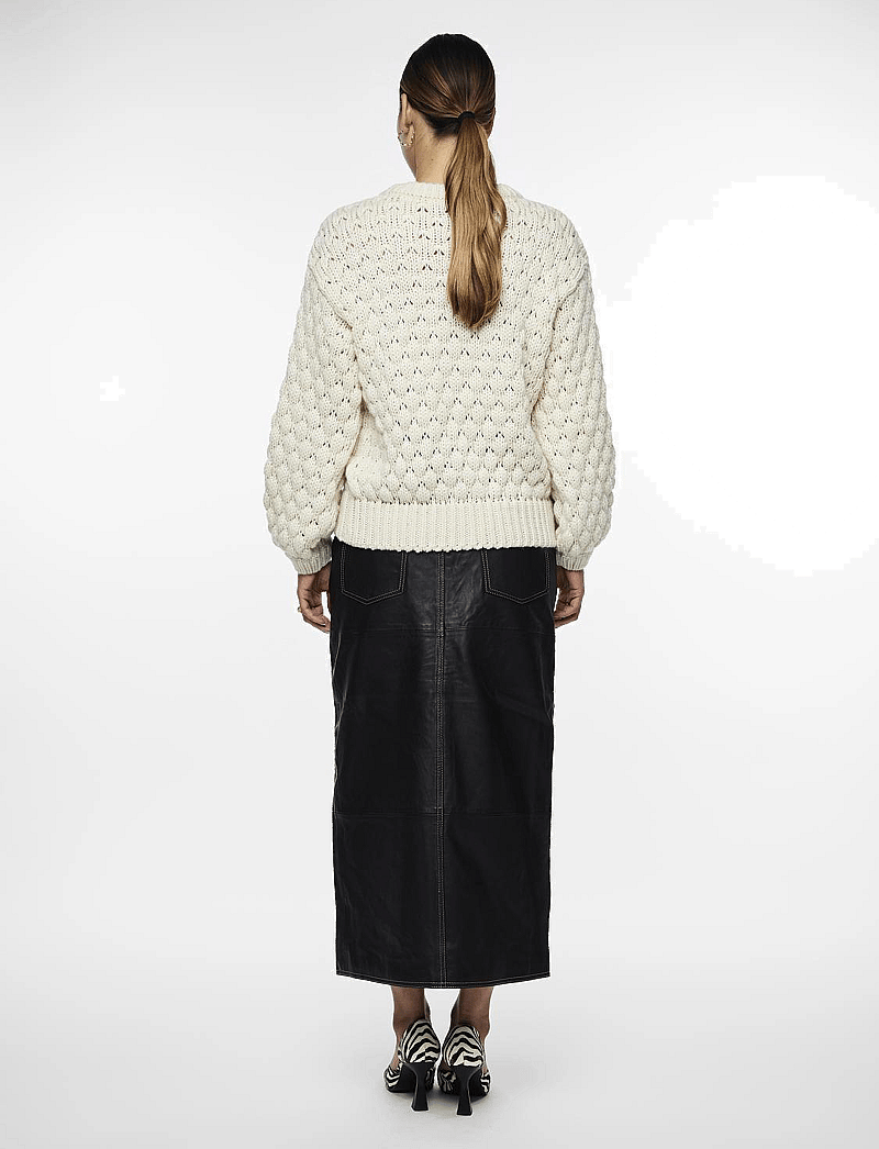 YAS - YASBUBBA LS KNIT PULLOVER S. NOOS - pullover - birch - 3