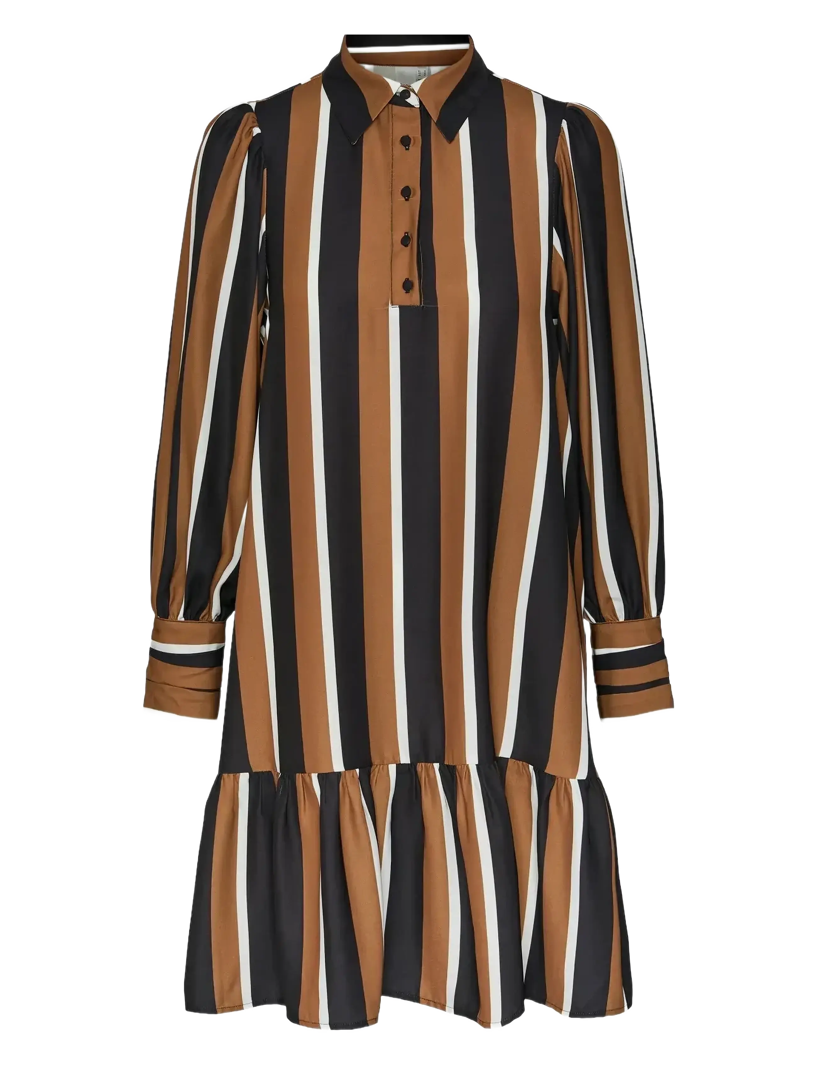 YAS YASSILANA LS DRESS S. - Kjoler - RUBBER / brown