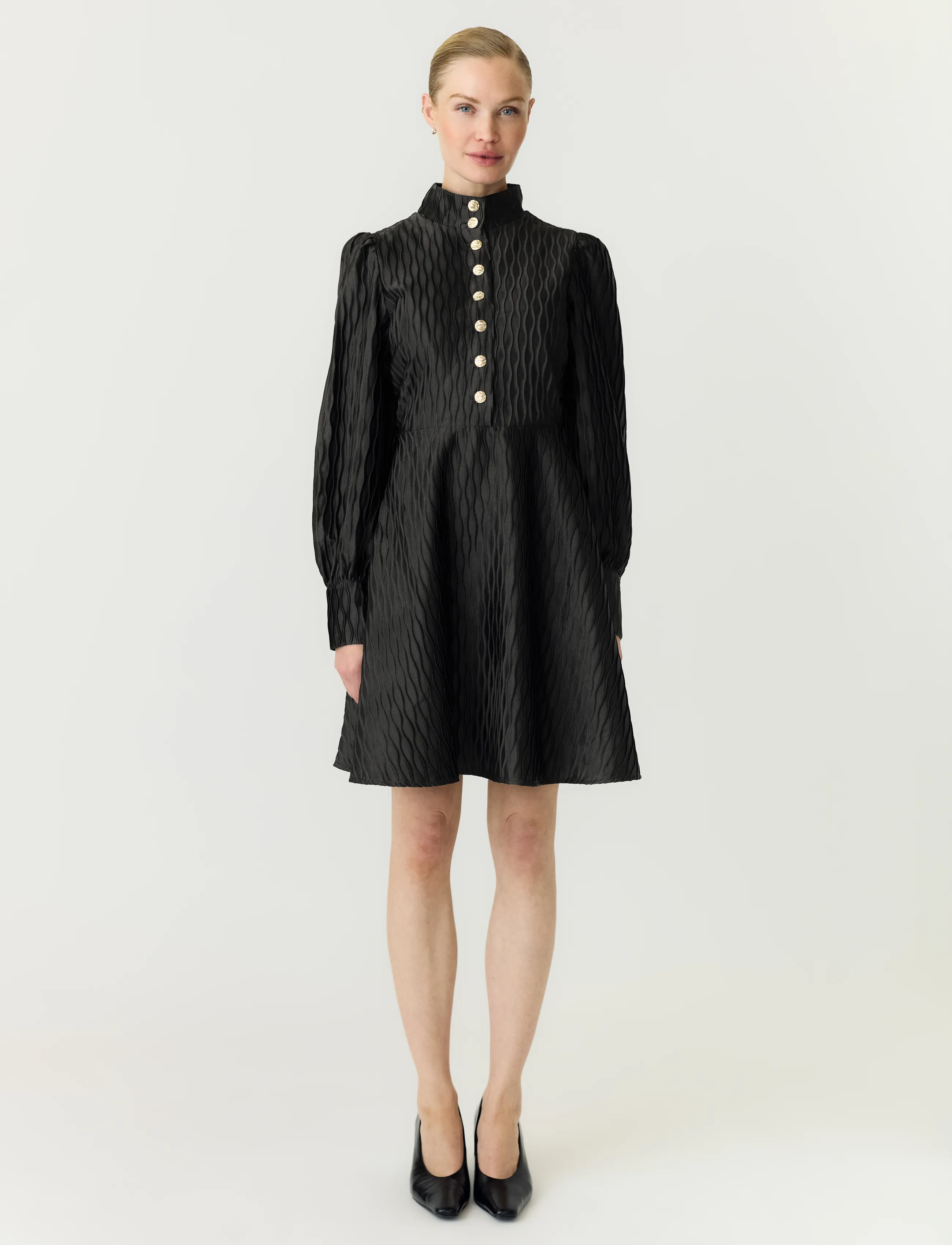 YAS YASRIPPLE LS DRESS S. NOOS - Alles anzeigen - BLACK / black