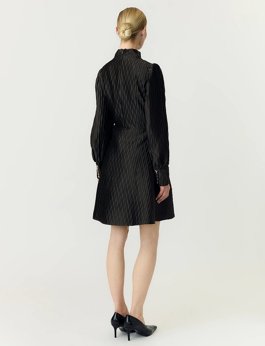YAS - YASRIPPLE LS DRESS S. NOOS - pidulikud kleidid - black - 3