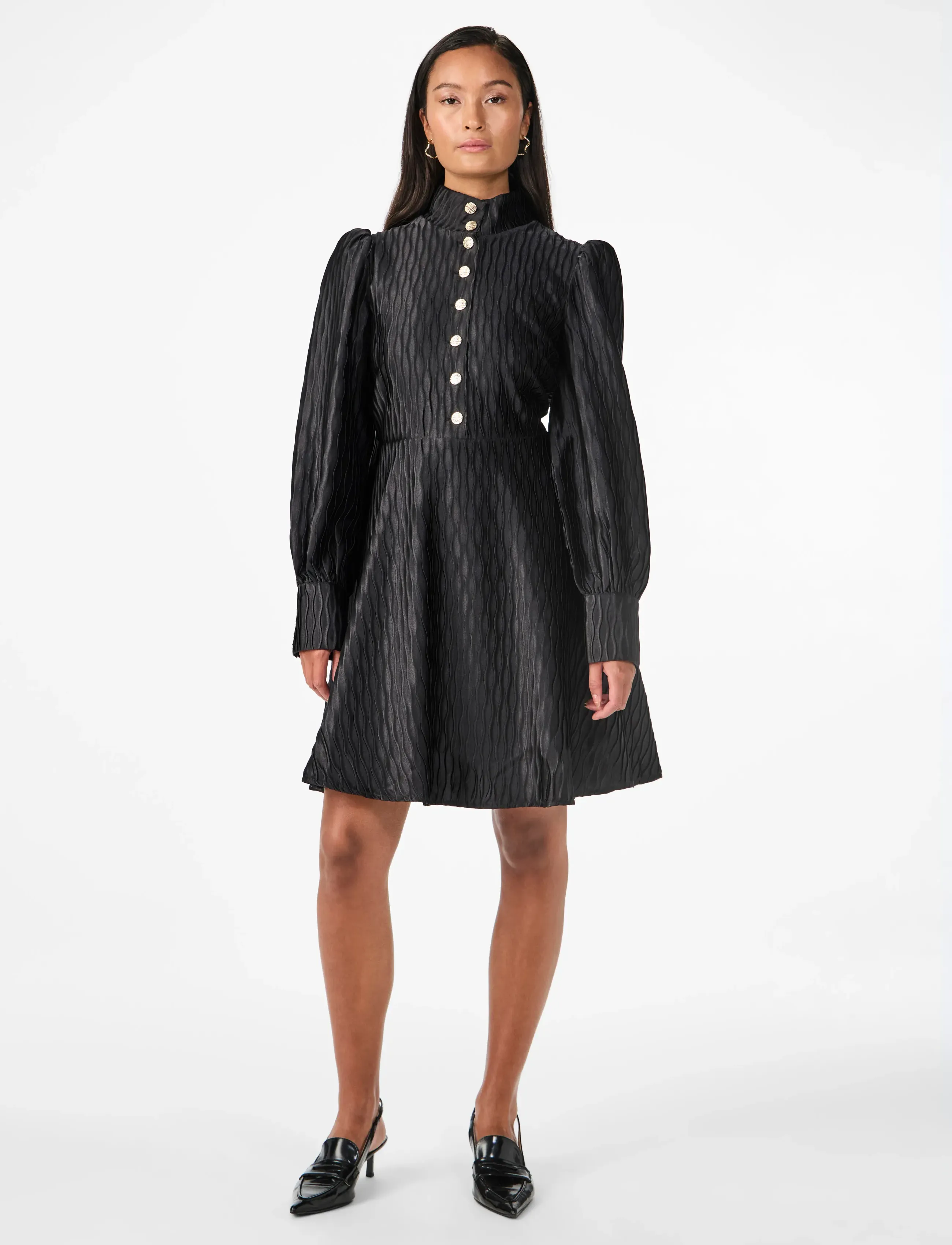 YAS - YASRIPPLE LS DRESS S. NOOS - proginės suknelės - black - 4