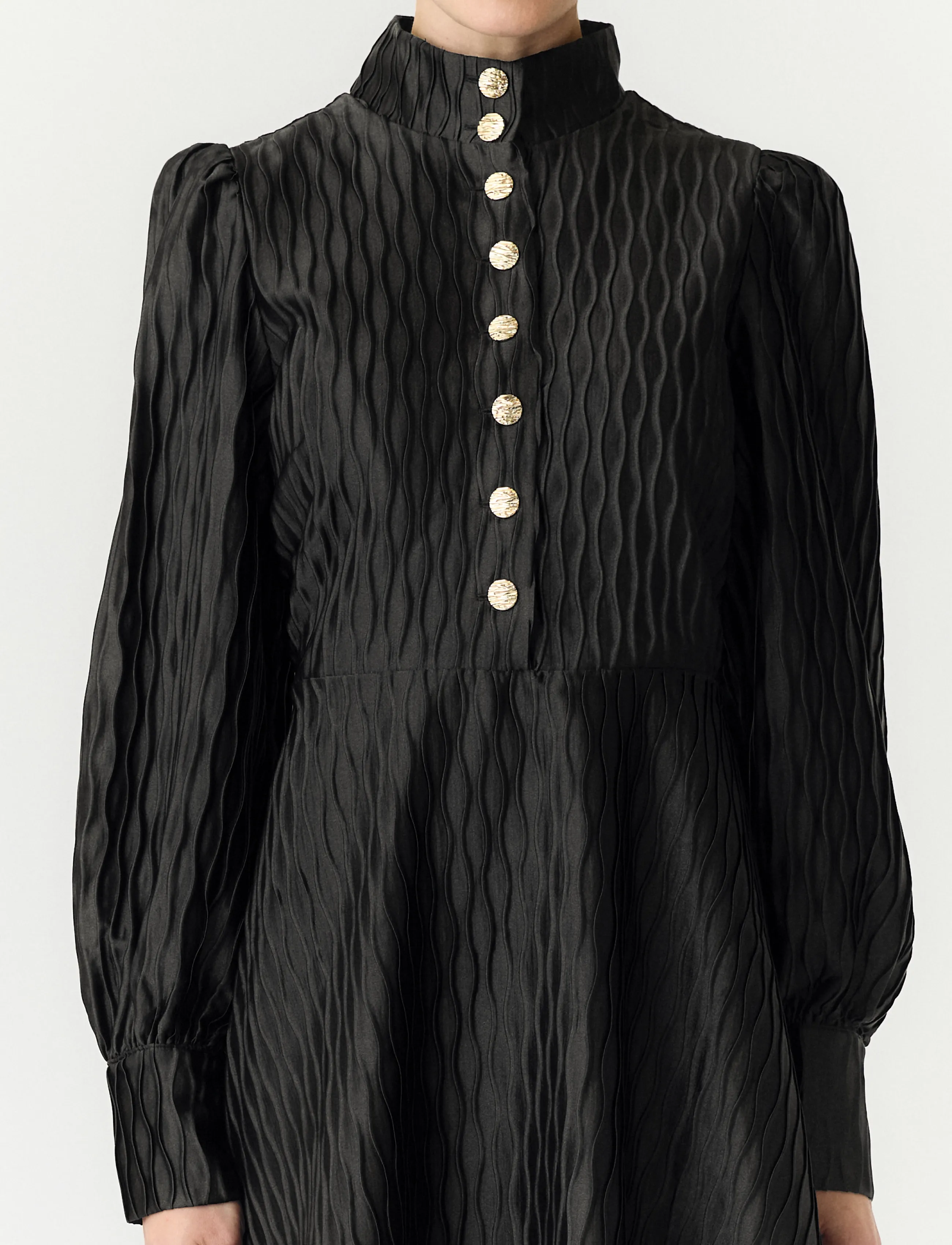 YAS - YASRIPPLE LS DRESS S. NOOS - pidulikud kleidid - black - 5