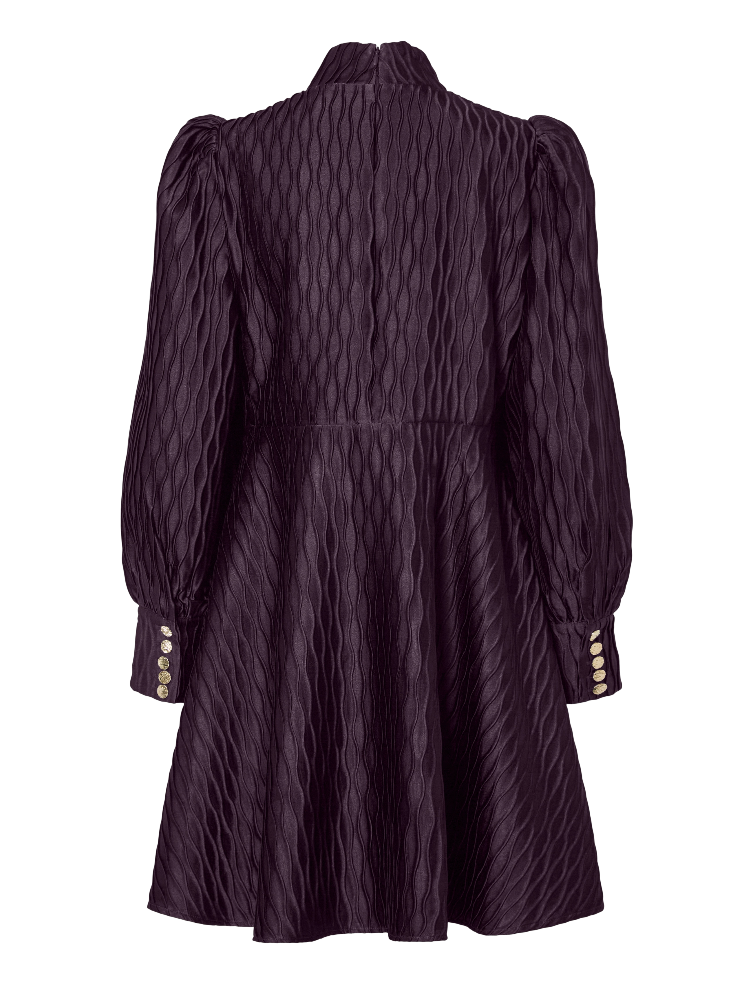 YAS - YASRIPPLE LS DRESS S. NOOS - pidulikud kleidid - plum perfect - 2