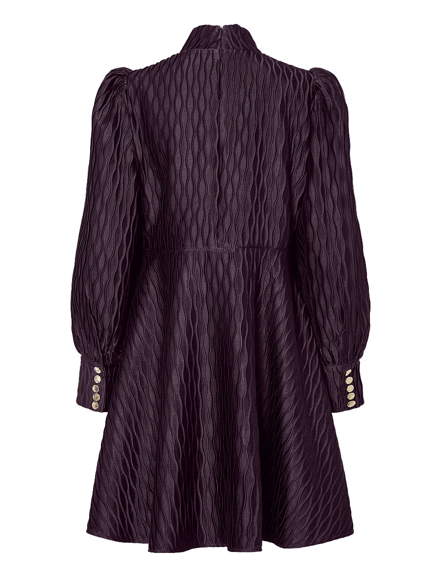 YAS - YASRIPPLE LS DRESS S. NOOS - pidulikud kleidid - plum perfect - 2