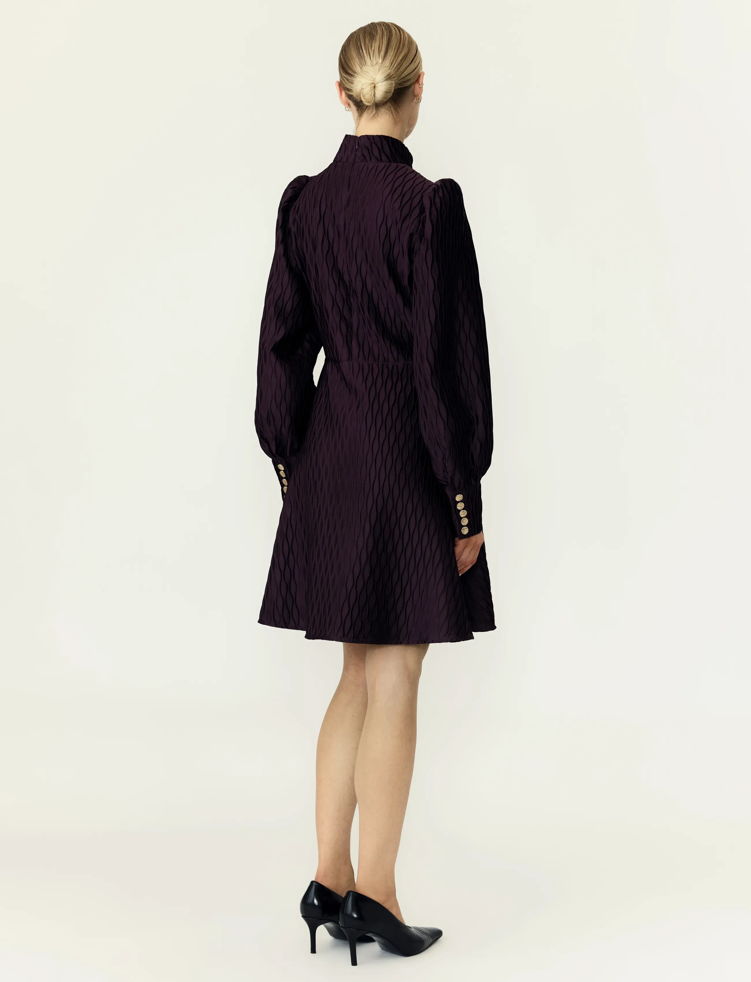 YAS - YASRIPPLE LS DRESS - SHOW - festmode zu outlet-preisen - plum perfect - 3