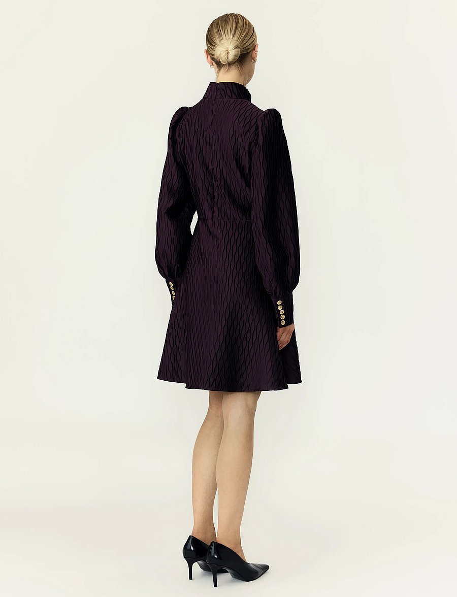 YAS - YASRIPPLE LS DRESS S. NOOS - sukienki na imprezę - plum perfect - 3