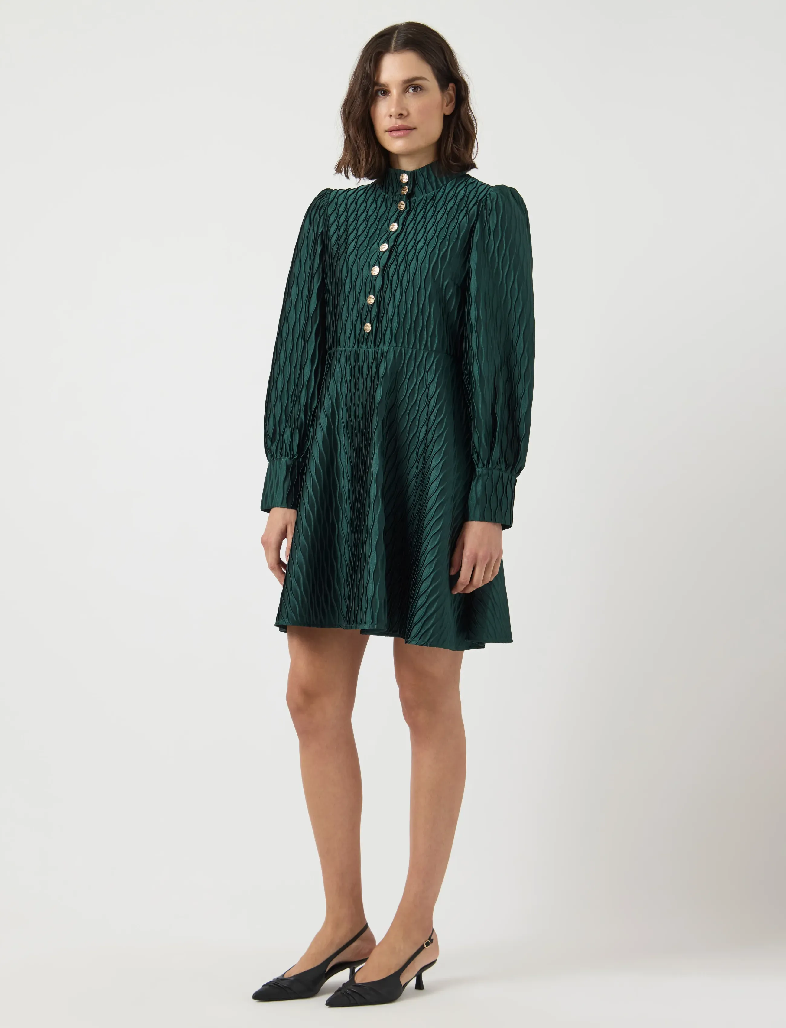 YAS - YASRIPPLE LS DRESS S. NOOS - pidulikud kleidid - ponderosa pine - 4