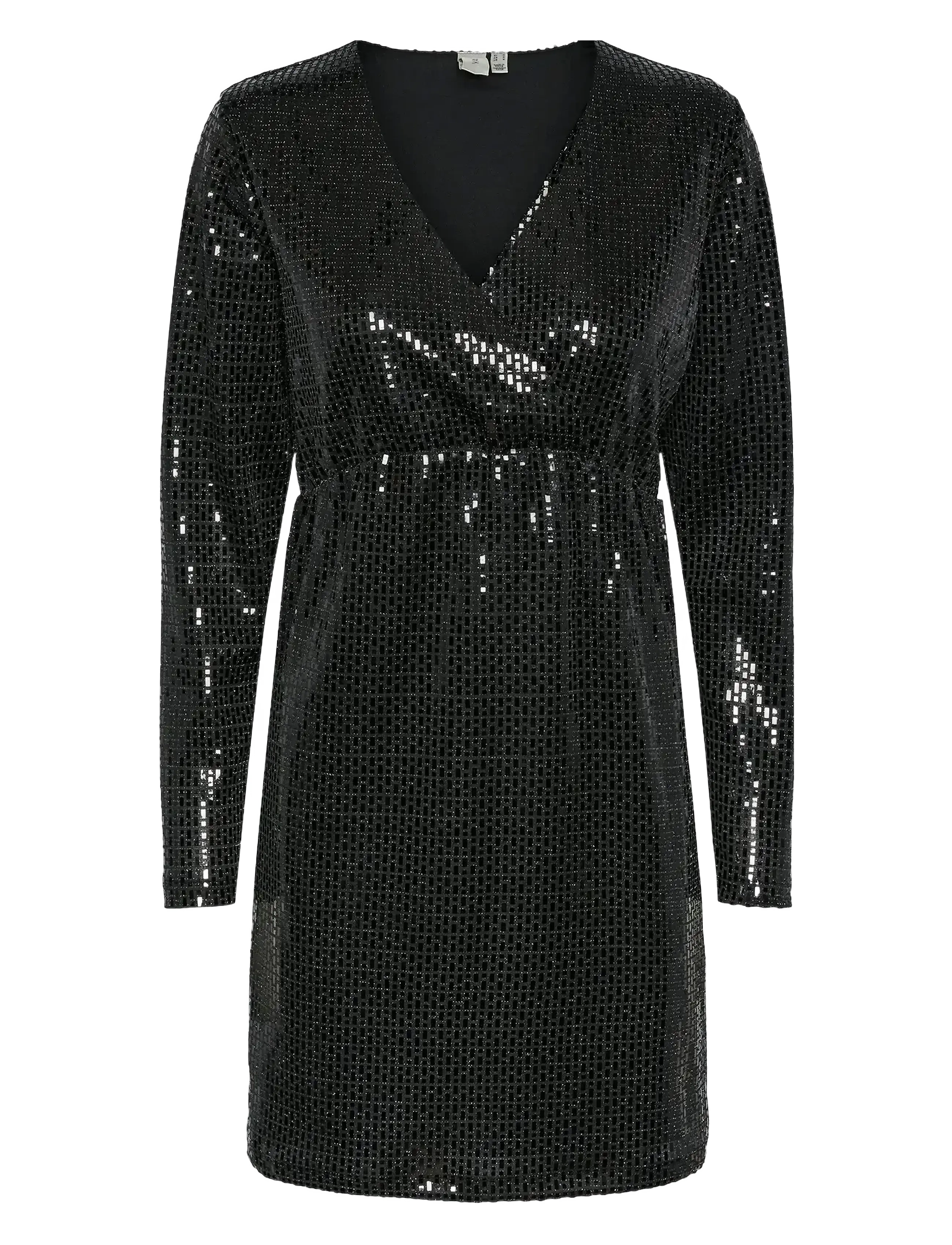 YAS Yasdarkness Ls Kleid - Show Schwarz - L - Damen