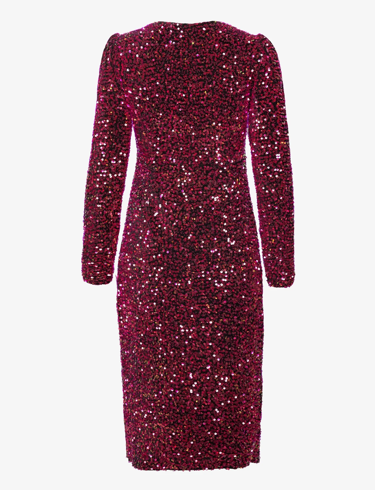 YAS - YASPINKO SEQUIN LS MIDI DRESS - SHOW - party wear at outlet prices - pink/black - 1