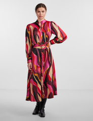 YAS - YASFIGANA LS LONG SHIRT DRESS S. - midi jurken - rose violet - 4