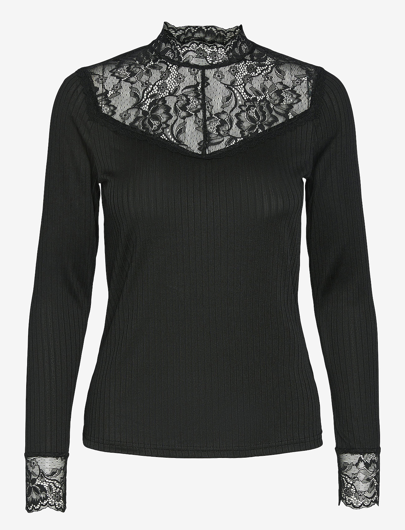 YAS - YASBLACE LS TOP S. NOOS - sügisesed riided - black - 0