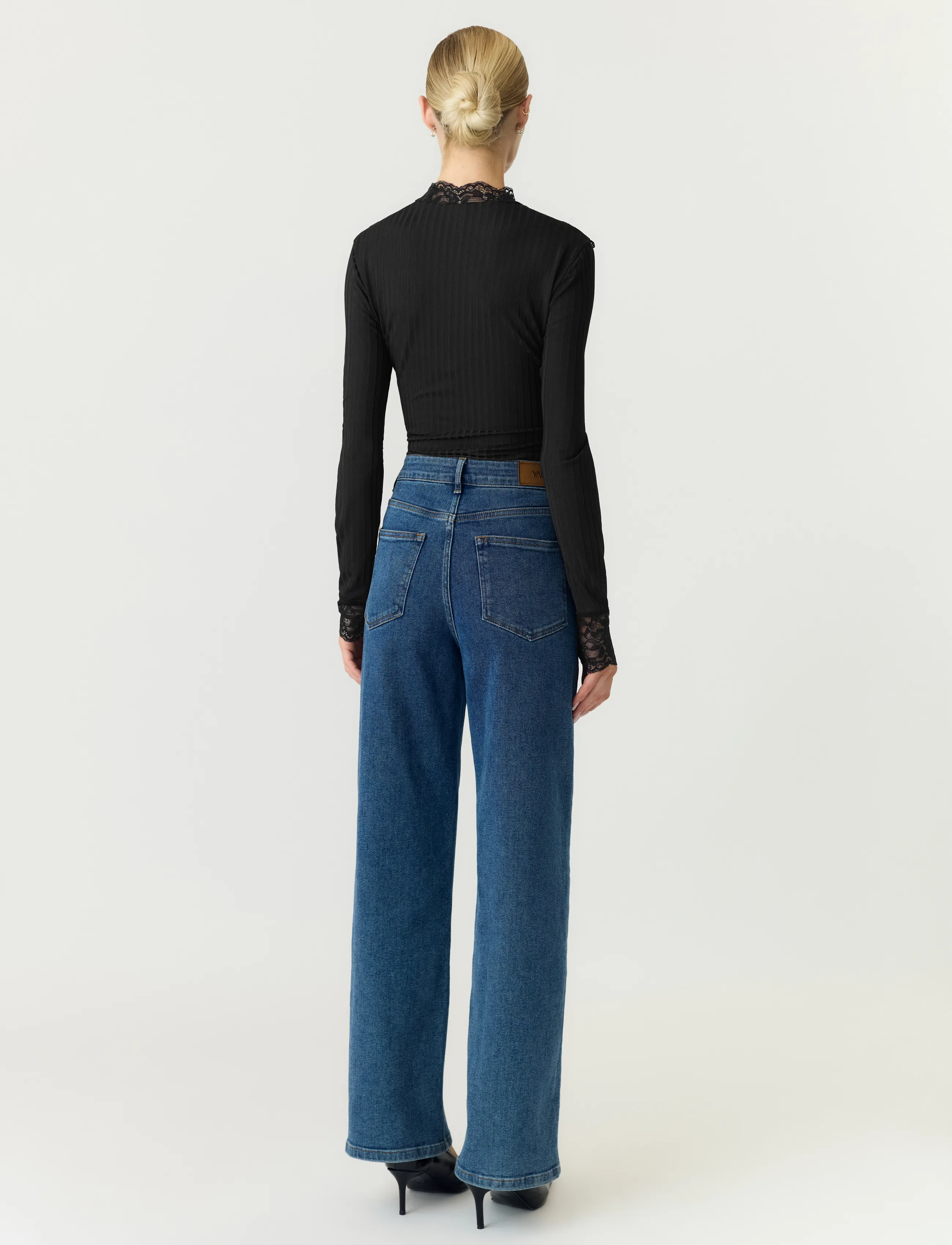 YAS - YASBLACE LS TOP S. NOOS - långärmade toppar - black - 3