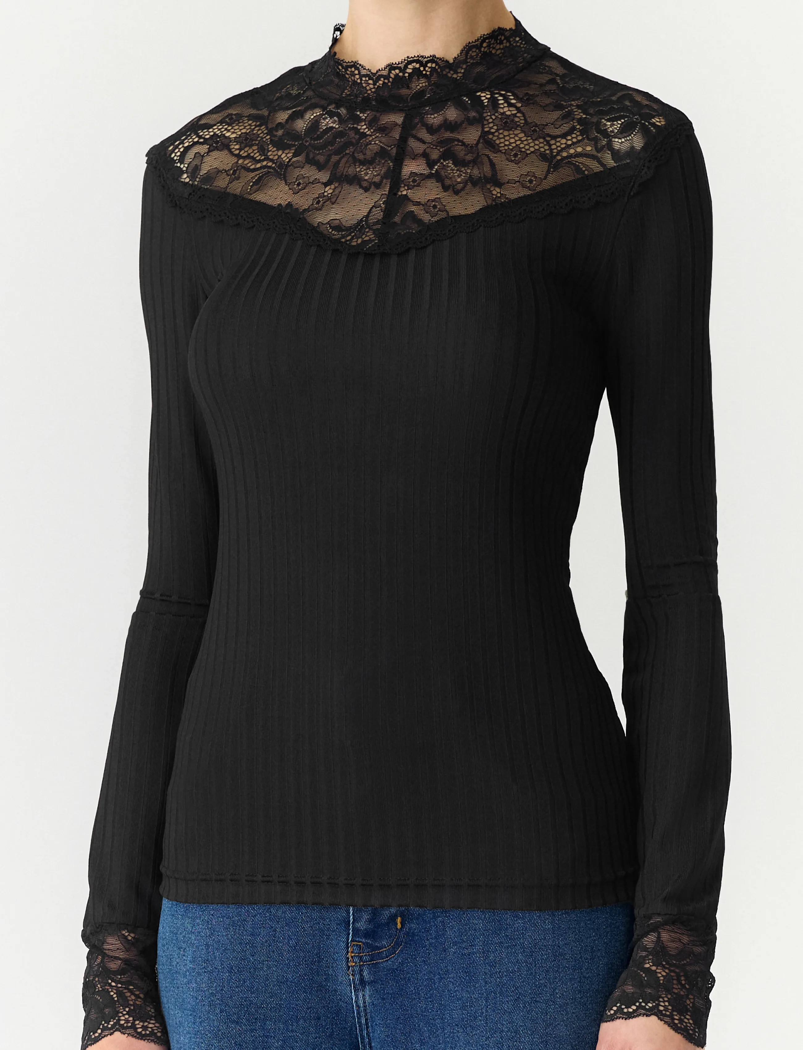 YAS - YASBLACE LS TOP S. NOOS - långärmade toppar - black - 5