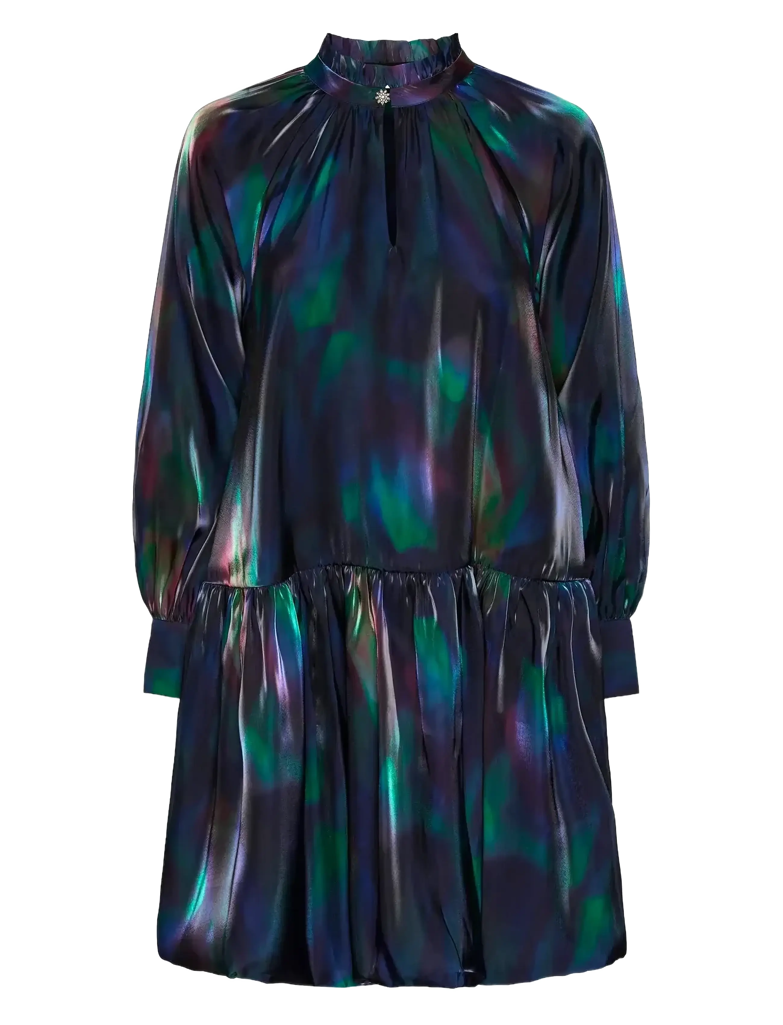 YAS Yasaurora Ls Kleid - Show Patterned - S - Damen