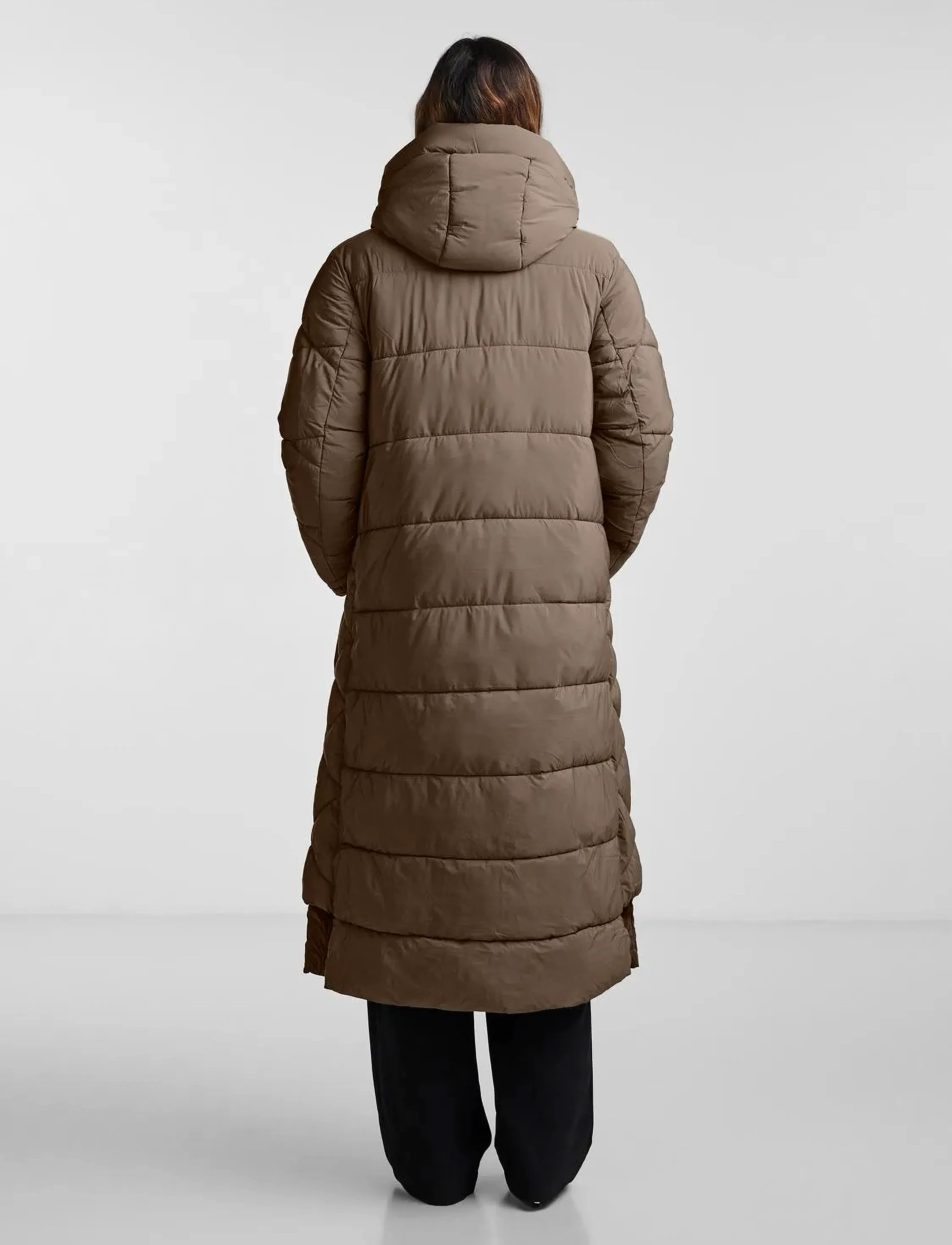 YAS - YASLIRO LONG PADDED COAT - gefütterte & daunenjacken - caribou - 3