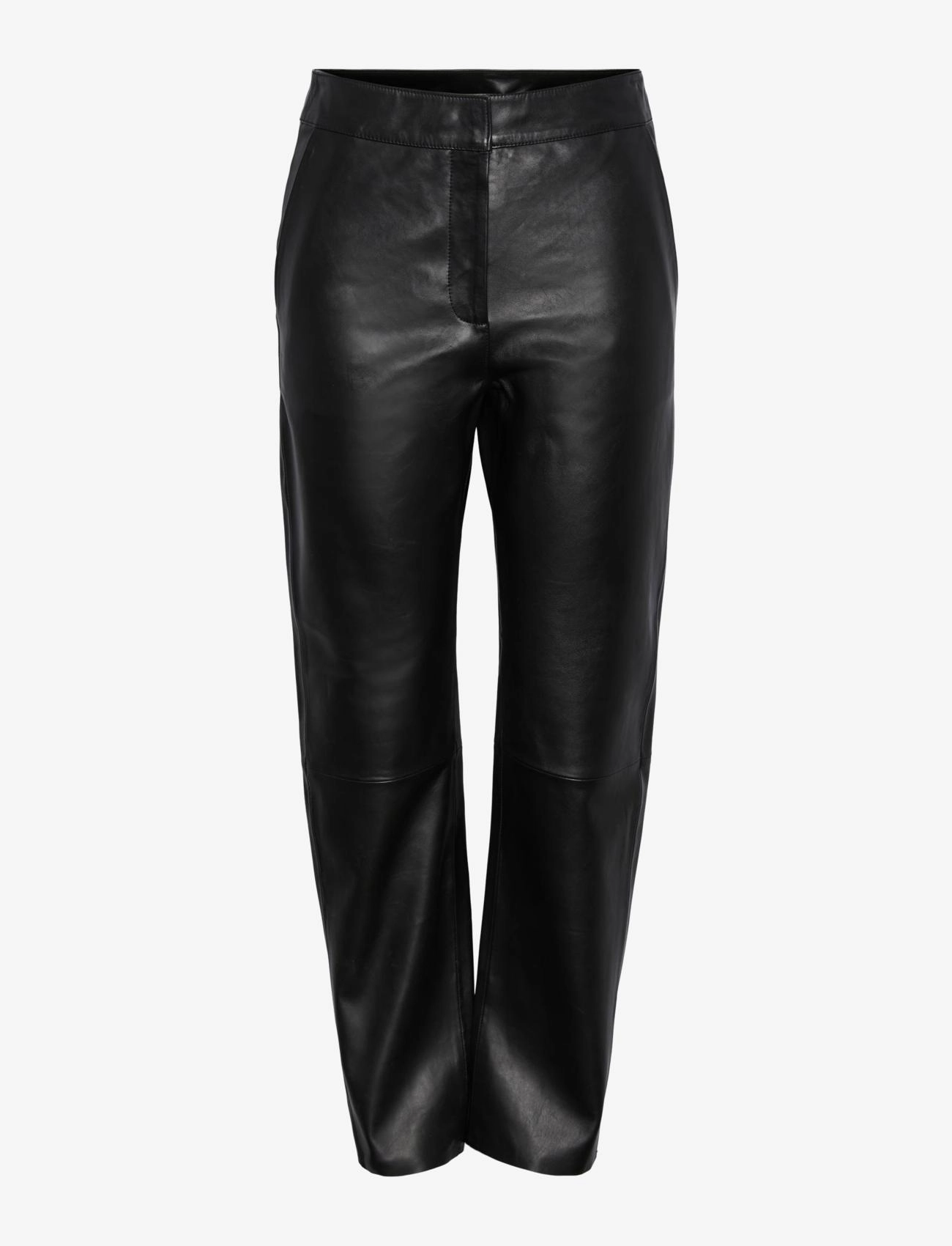 YAS - YASLINE HMW LEATHER PANT NOOS - black - 1
