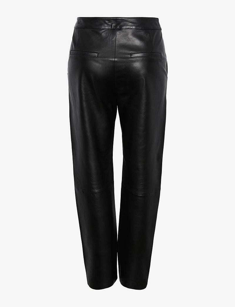 YAS - YASLINE HMW LEATHER PANT NOOS - skinnbyxor - black - 2