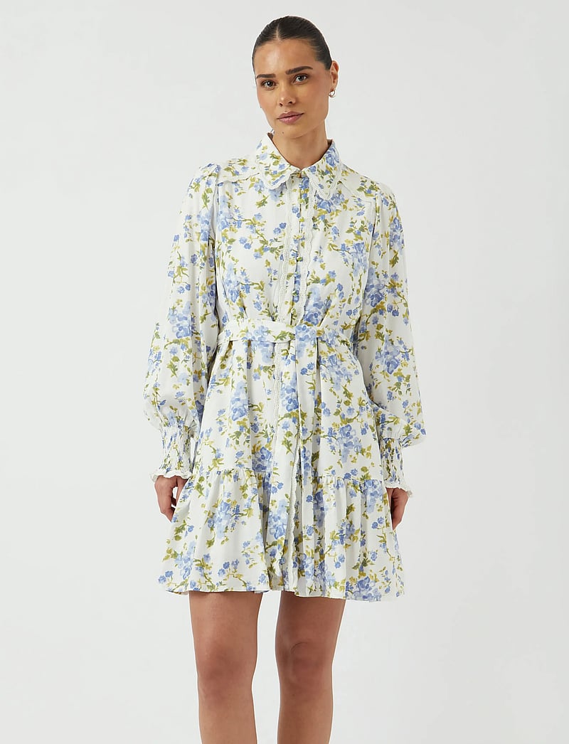 YAS - YASTILERA LS SHIRT DRESS S. NOOS - marškinių tipo suknelės - star white - 0