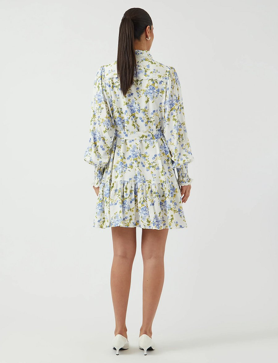 YAS - YASTILERA LS SHIRT DRESS S. NOOS - robes chemises - star white - 3