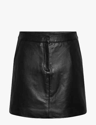 Yaslyma Hmw Leather Skirt Noos - Korte Nederdele