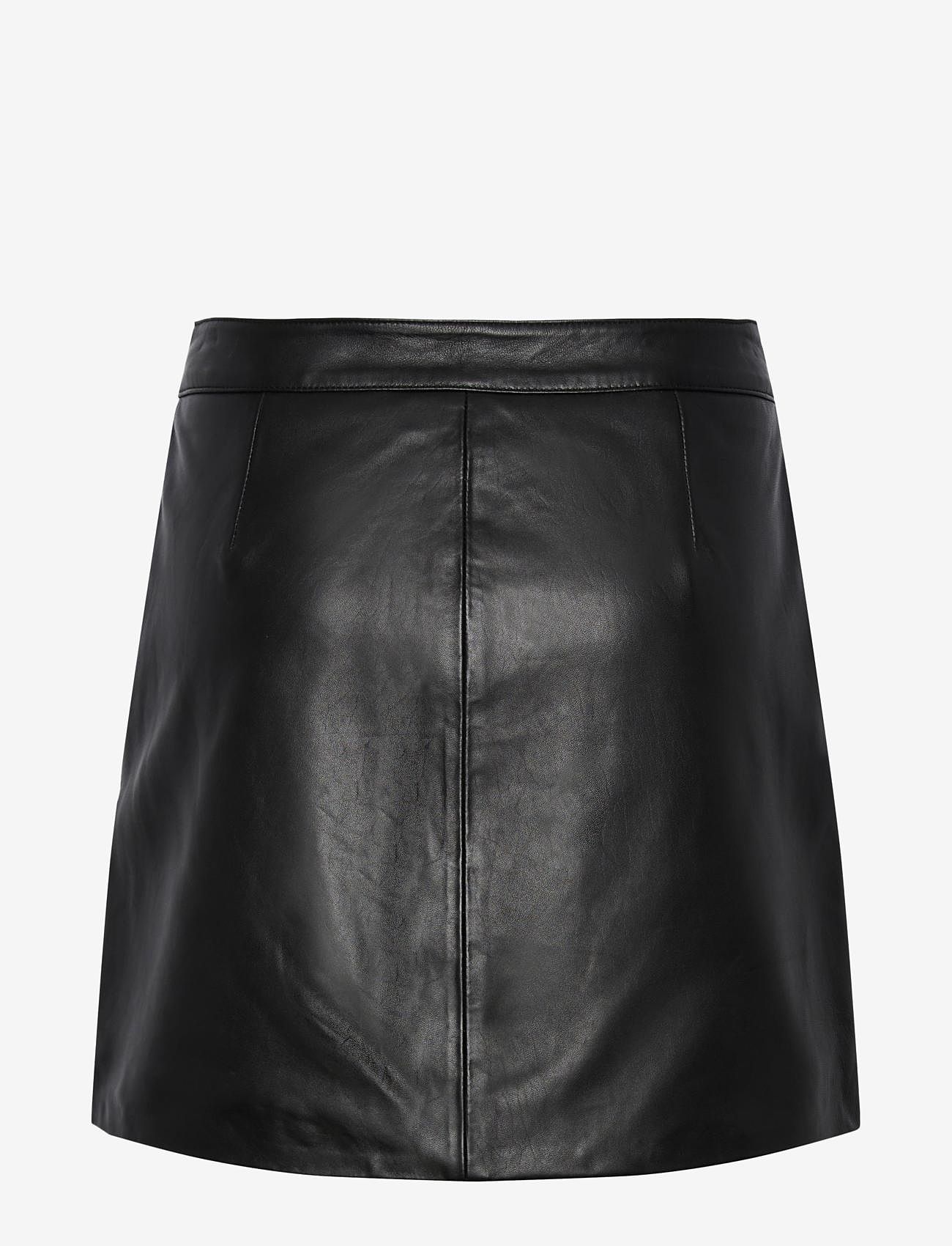 YAS - YASLYMA HMW LEATHER SKIRT NOOS - leather skirts - black - 2