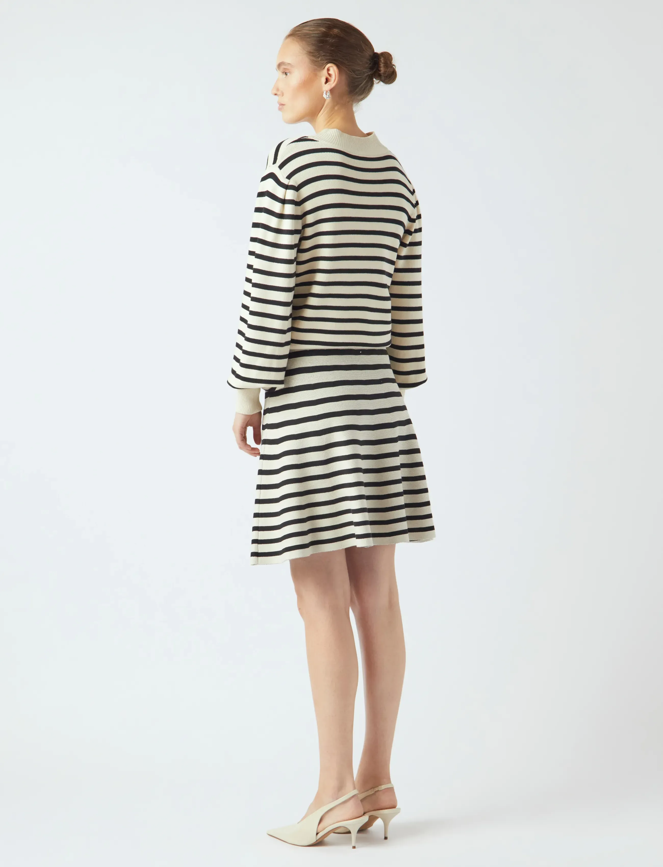 YAS - YASFONNY HW KNIT SKIRT S. NOOS - stickade kjolar - birch - 3