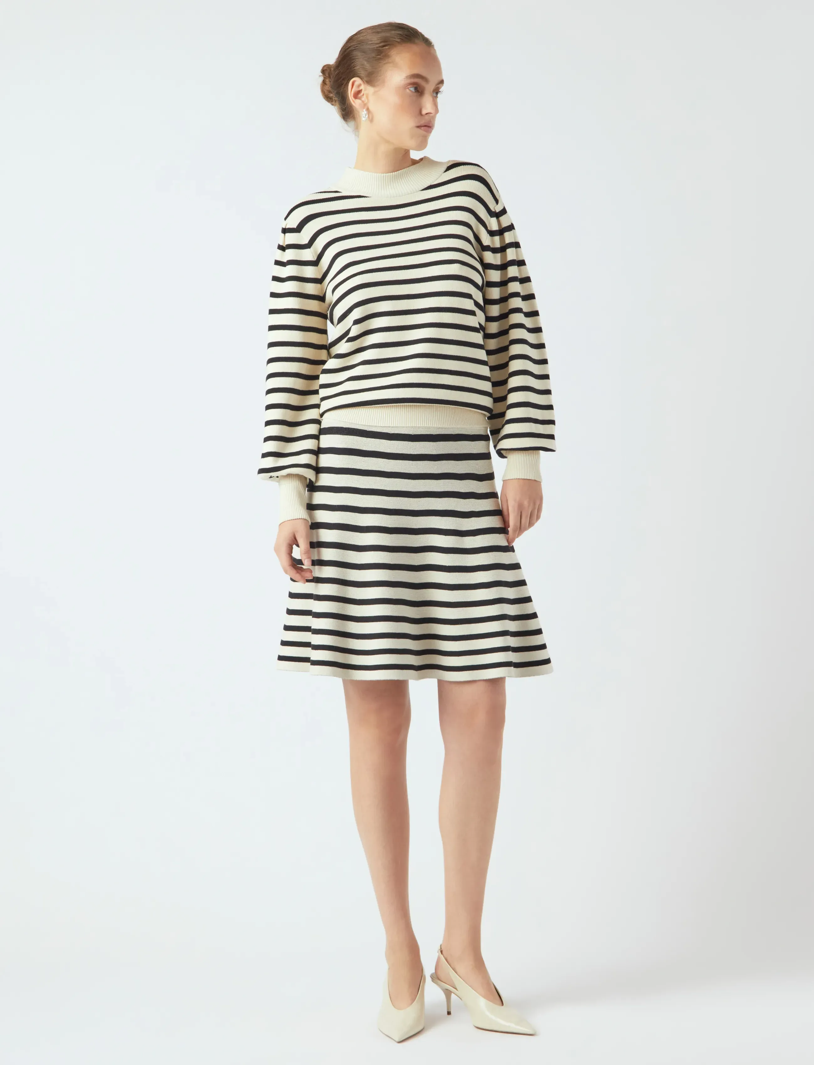 YAS - YASFONNY HW KNIT SKIRT S. NOOS - stickade kjolar - birch - 4